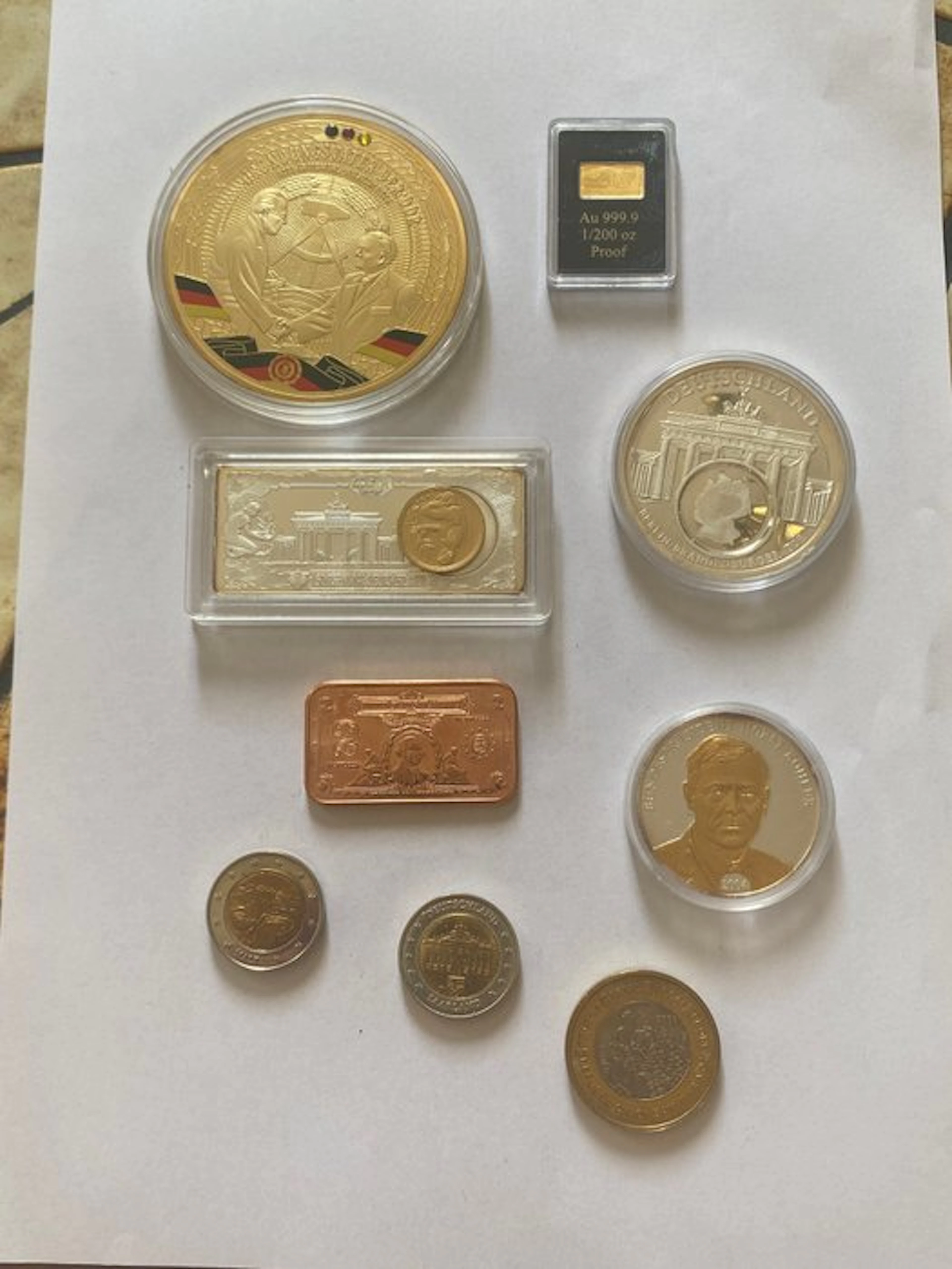 Germany. 1/200 oz Gold .999 / medal collection (No reserve price)