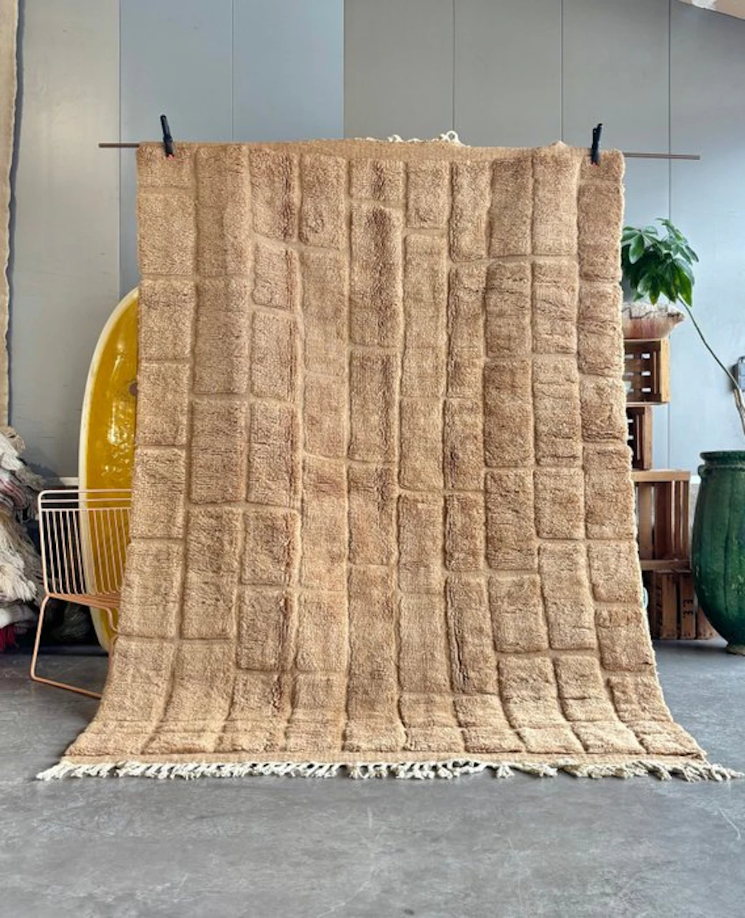 NEW – Berber Beni M'rirt Rug – Handknotted Wool – 200x300cm – Middle Atlas