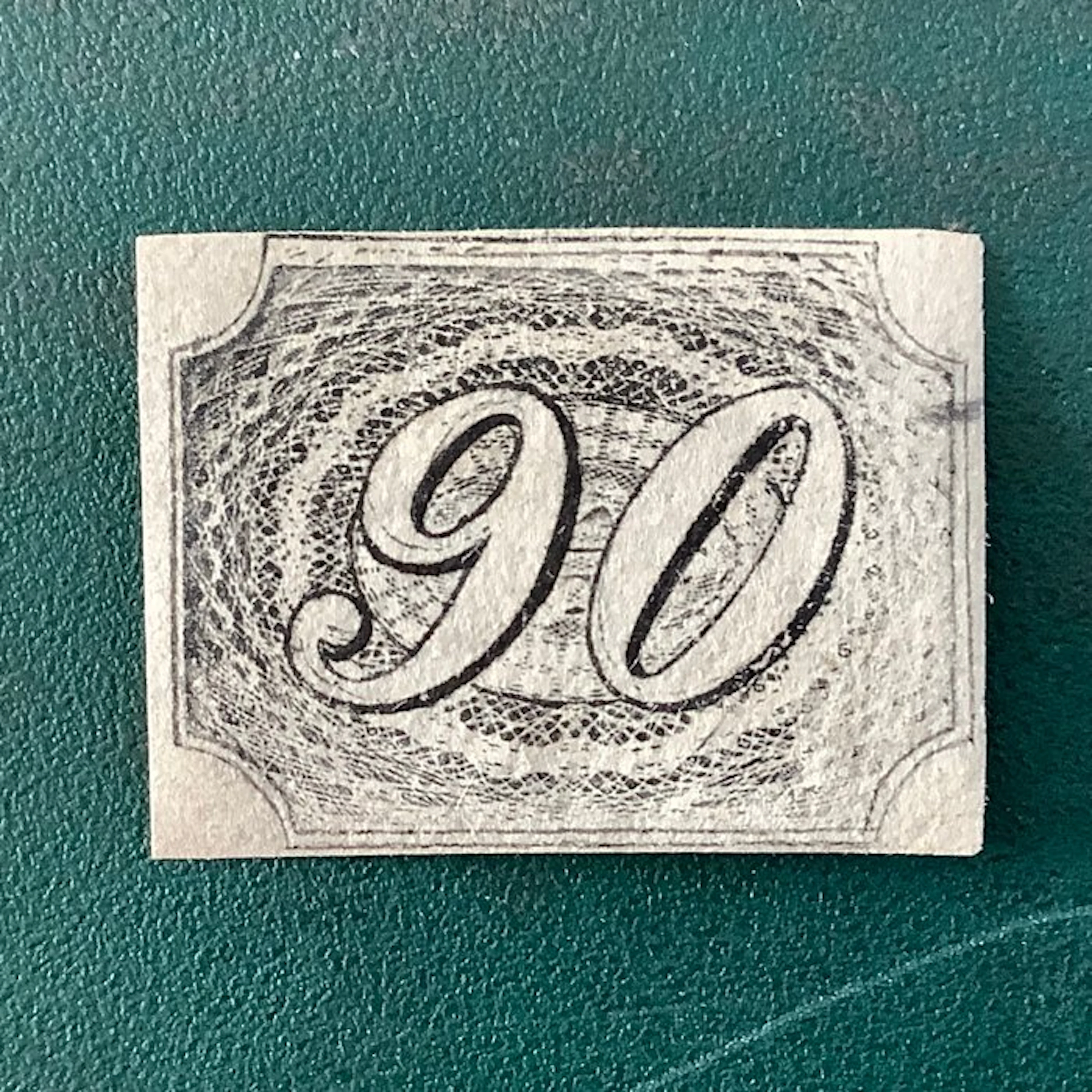 Brazil 1860 - 90-cent small bull's-eye - MH - Michel 7