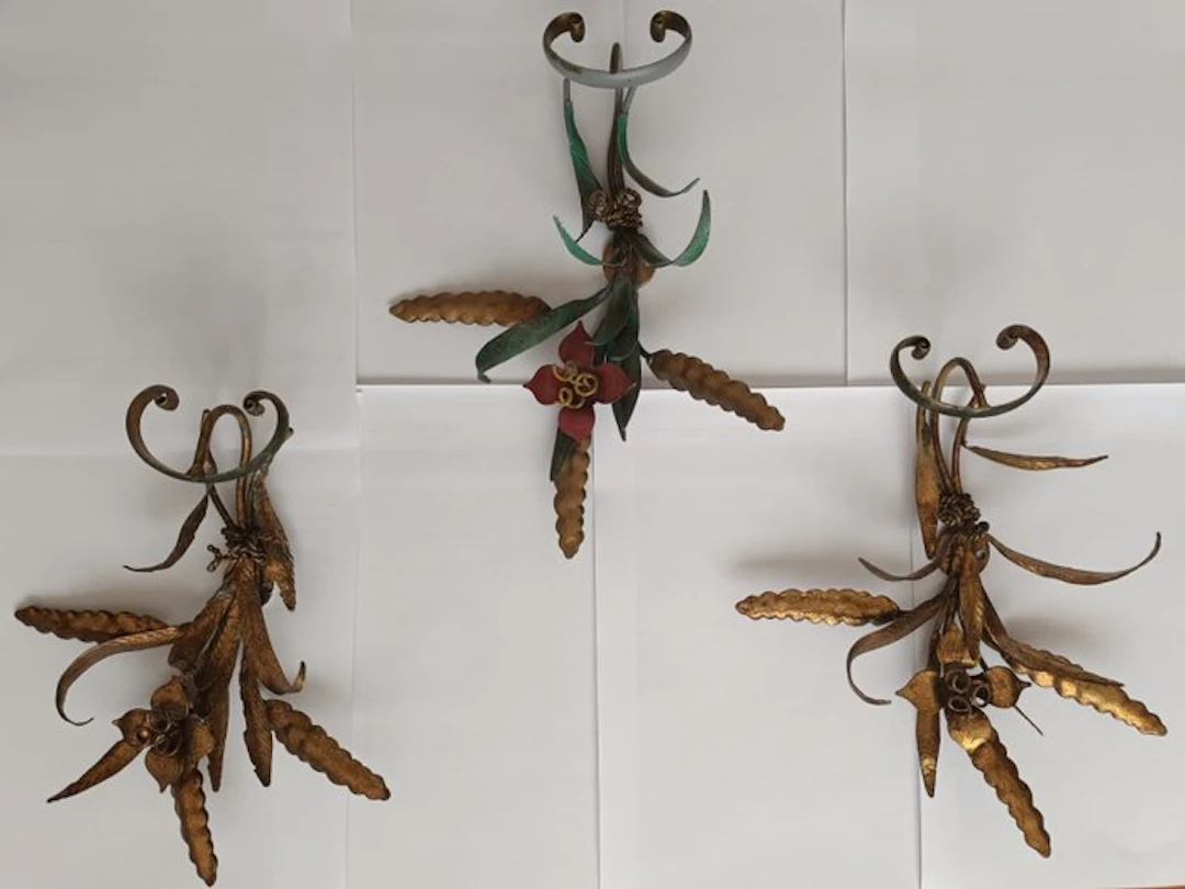 Poignee Roma - Set of coat hooks (3) - Wrought iron - iron coat rack