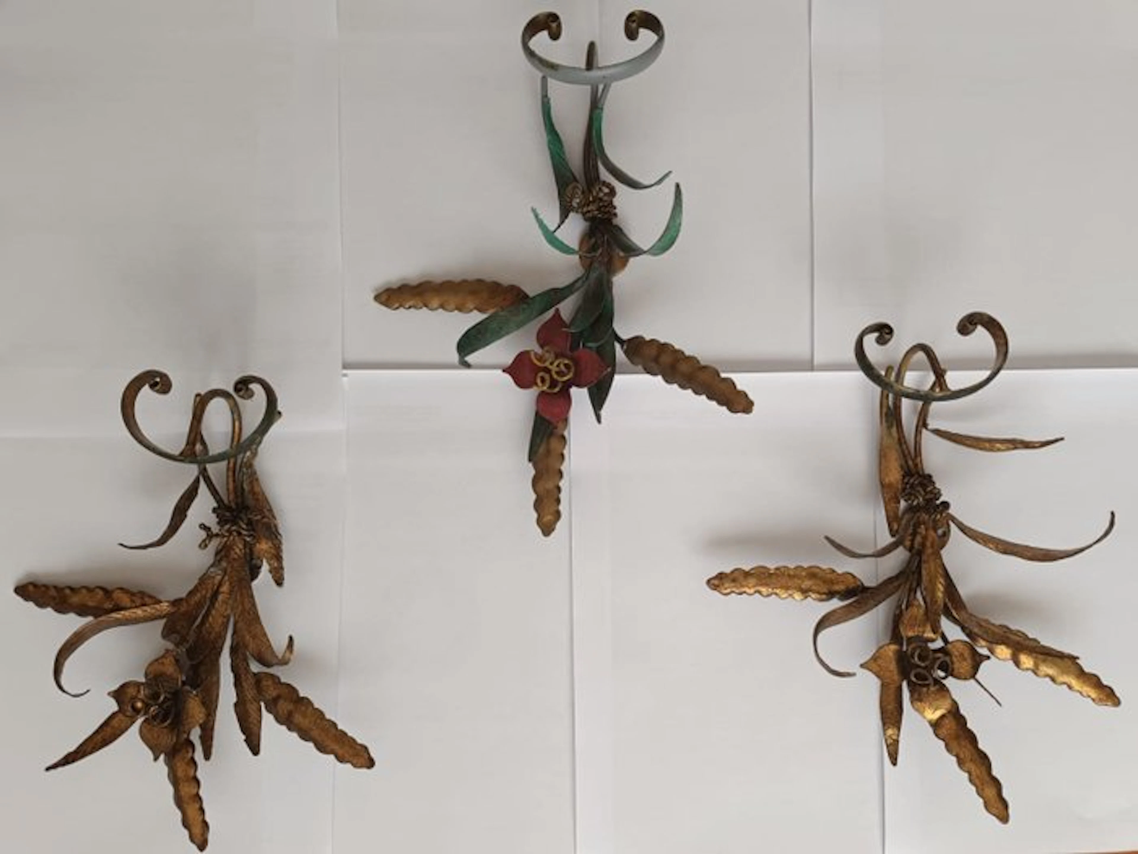 Poignee Roma - Set of coat hooks (3) - Wrought iron - iron coat rack