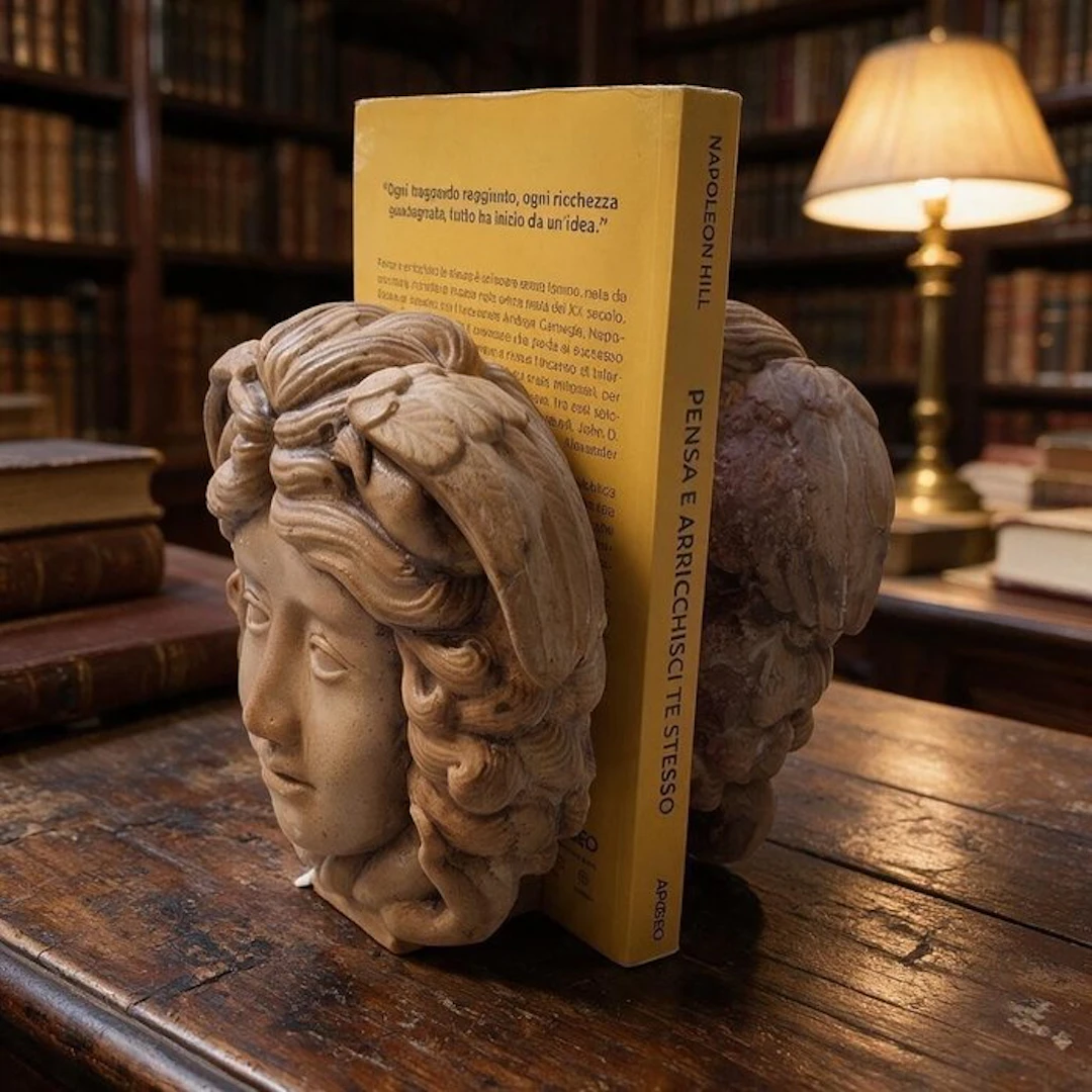 Sculpture, Fermalibri Medusa Rondanini - 17 cm - Cast Stone