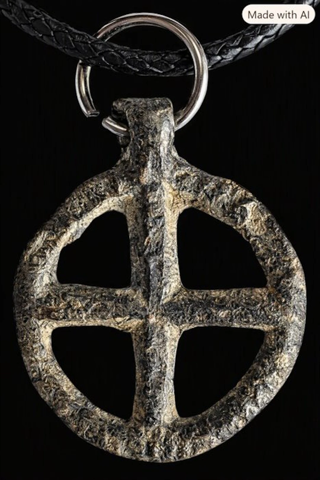 Celtic -Bronze- Interesting amulet/talisman in the shape...