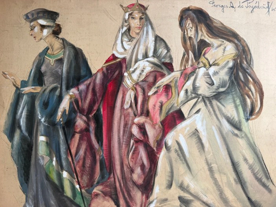 Georges A. de Pogedaïff (1897-1971) - Scène de Théâtre