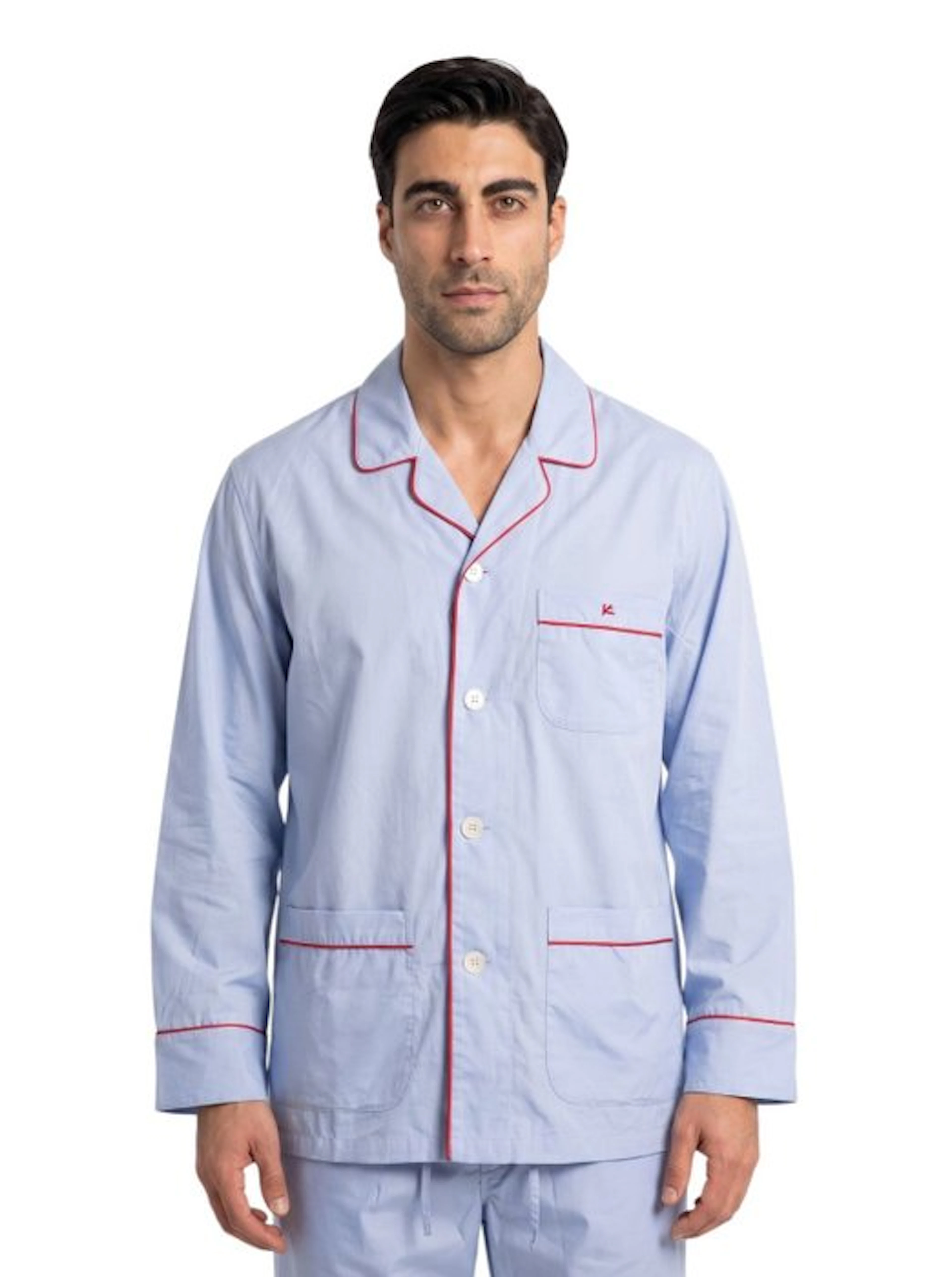 ISAIA NAPOLI - Size S - Light Blue Pajama Sleeping Set...