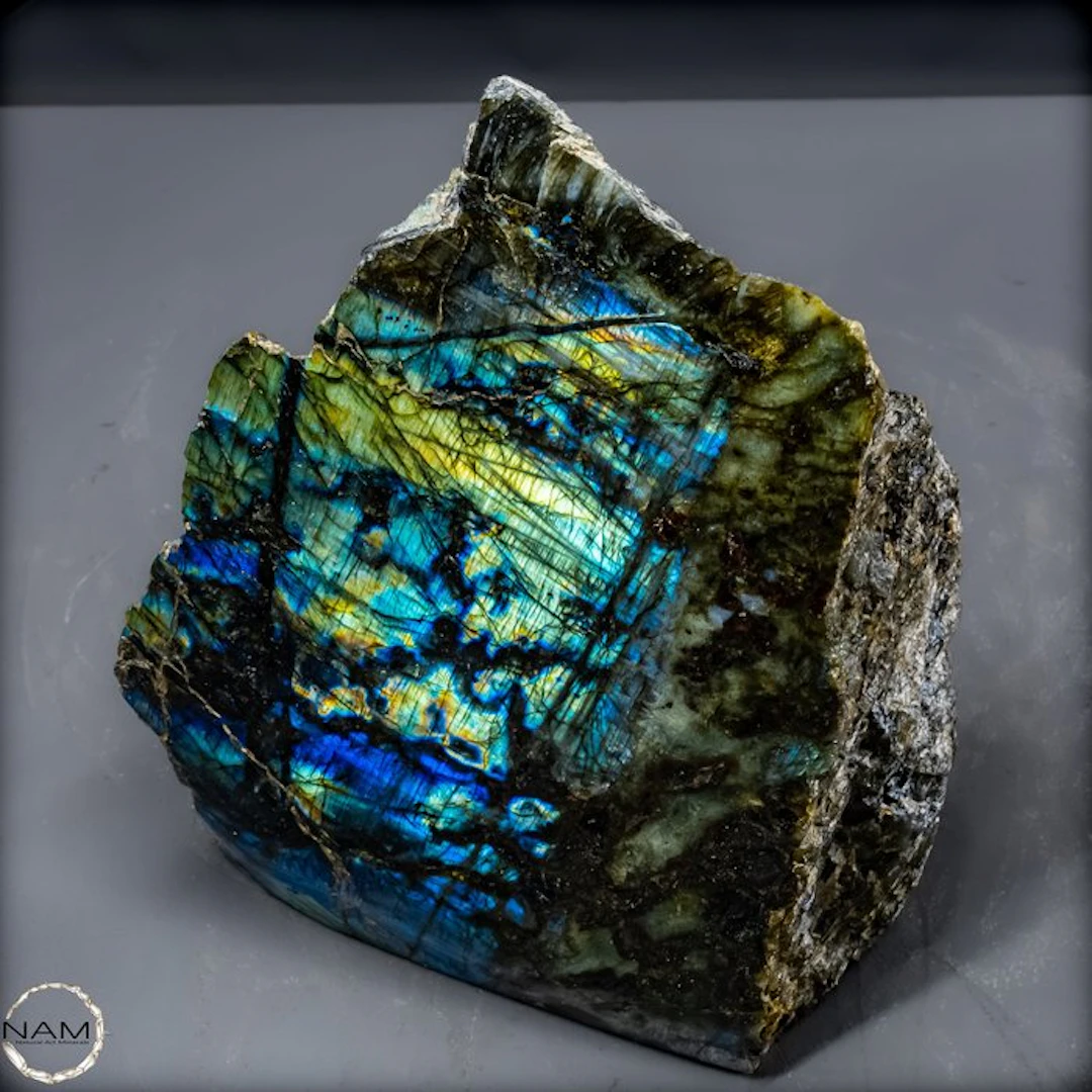 Natural labradorite freeform from Madagascar –...