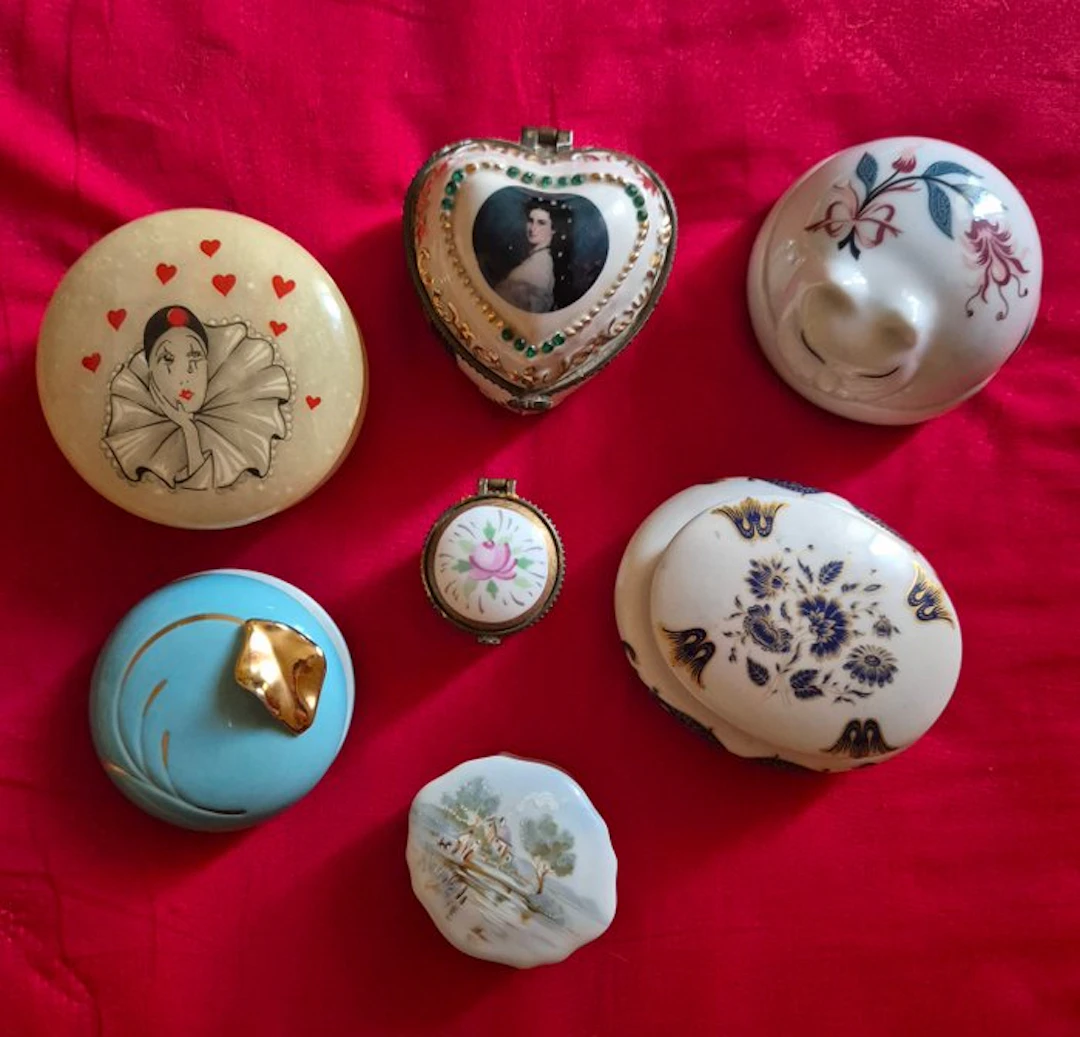 Jewellery box (7) - Ceramic - Music Box Heart Sissi