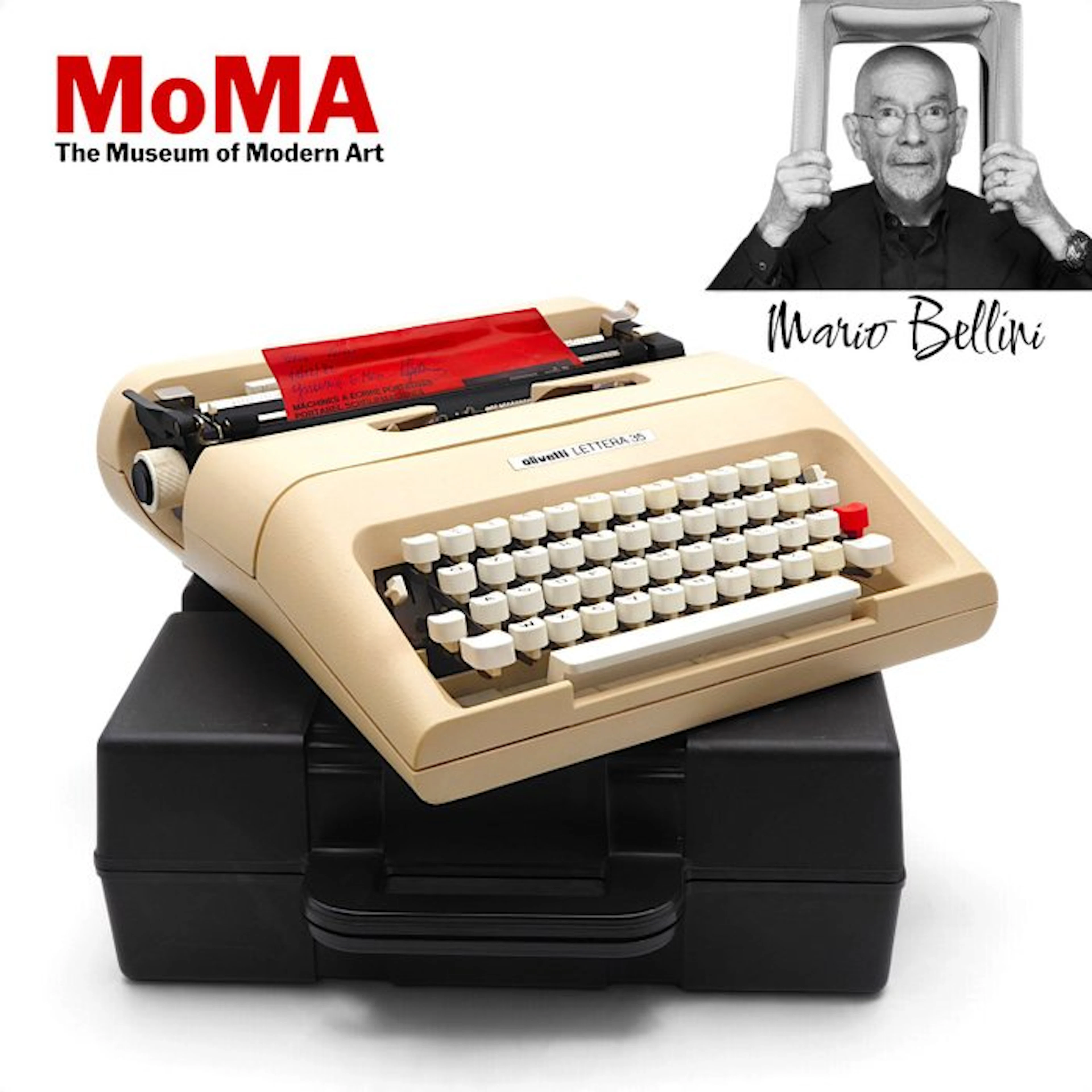 Mario Bellini - Olivetti - Model "Lettera 35" + Black ABS...