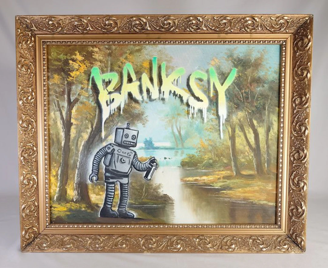 Fictional World (1980) - Banksy´s Robot (Glowing)