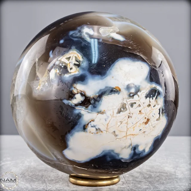 Natural Orca Agate Sphere from Madagascar – Powerful Elegance- 2822.16 g