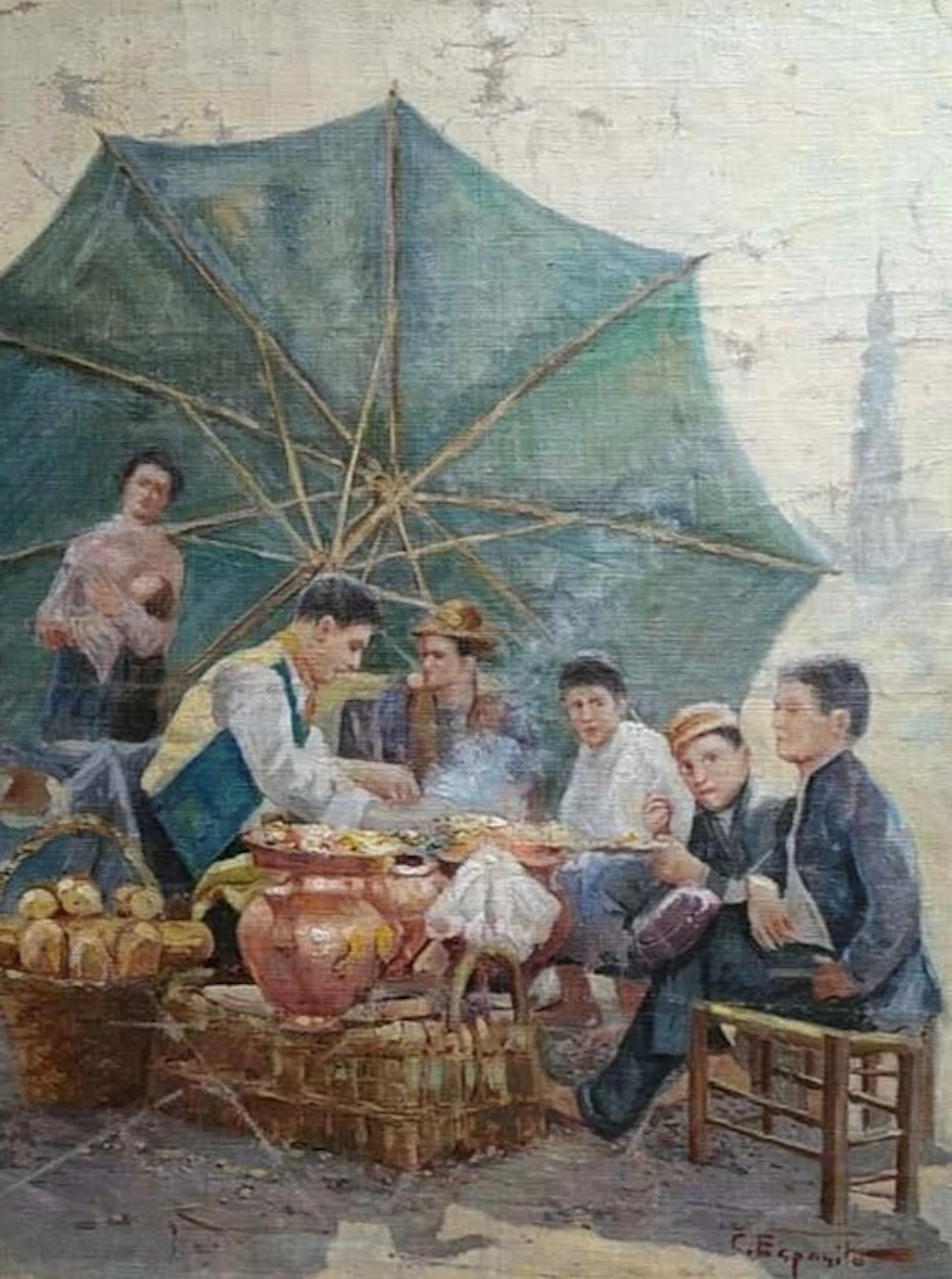 Cesare Esposito (1886-1943) - Mercato