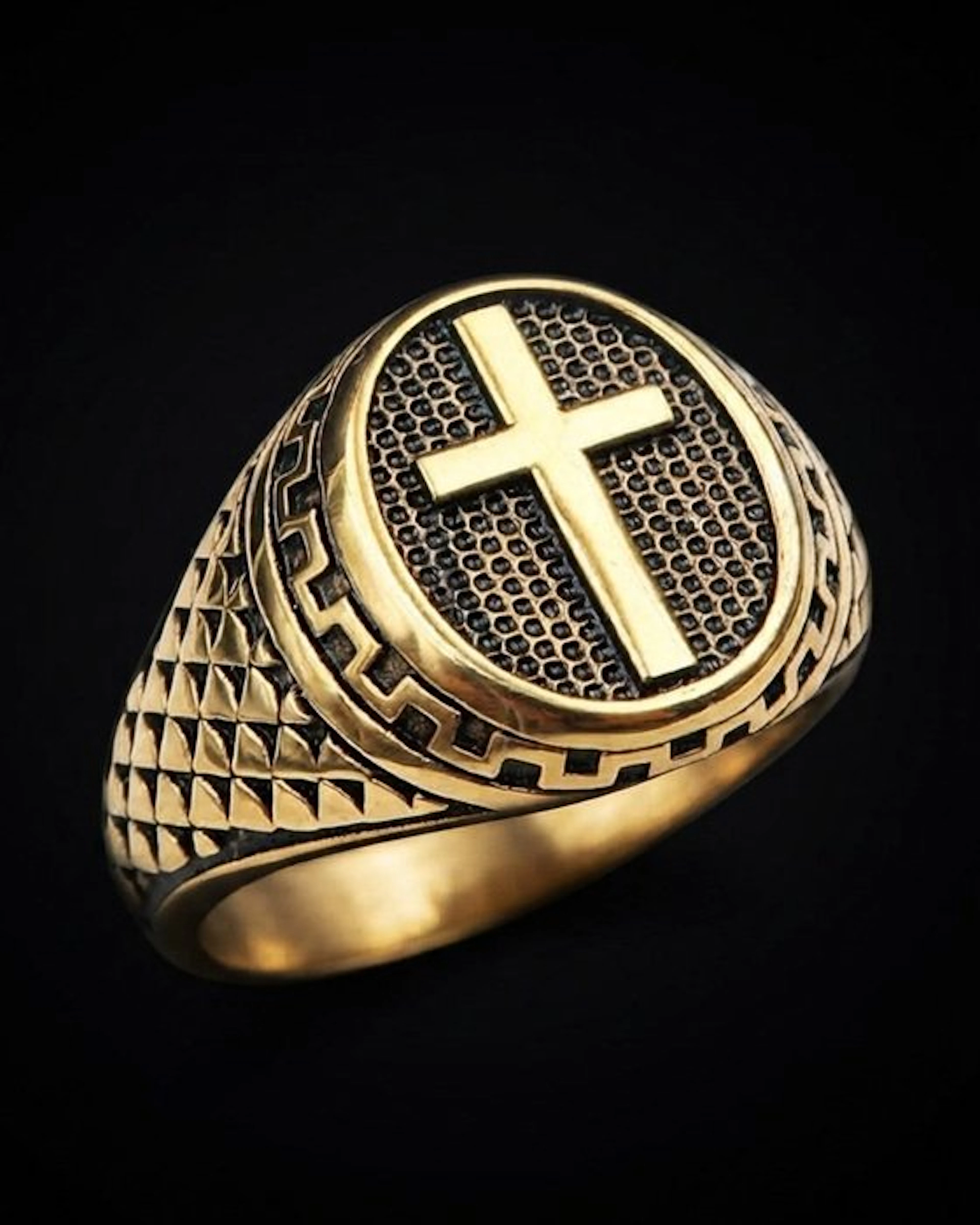Ring of Knighthood – Sacred Cross – Spiritual Authority and Faith - Ring