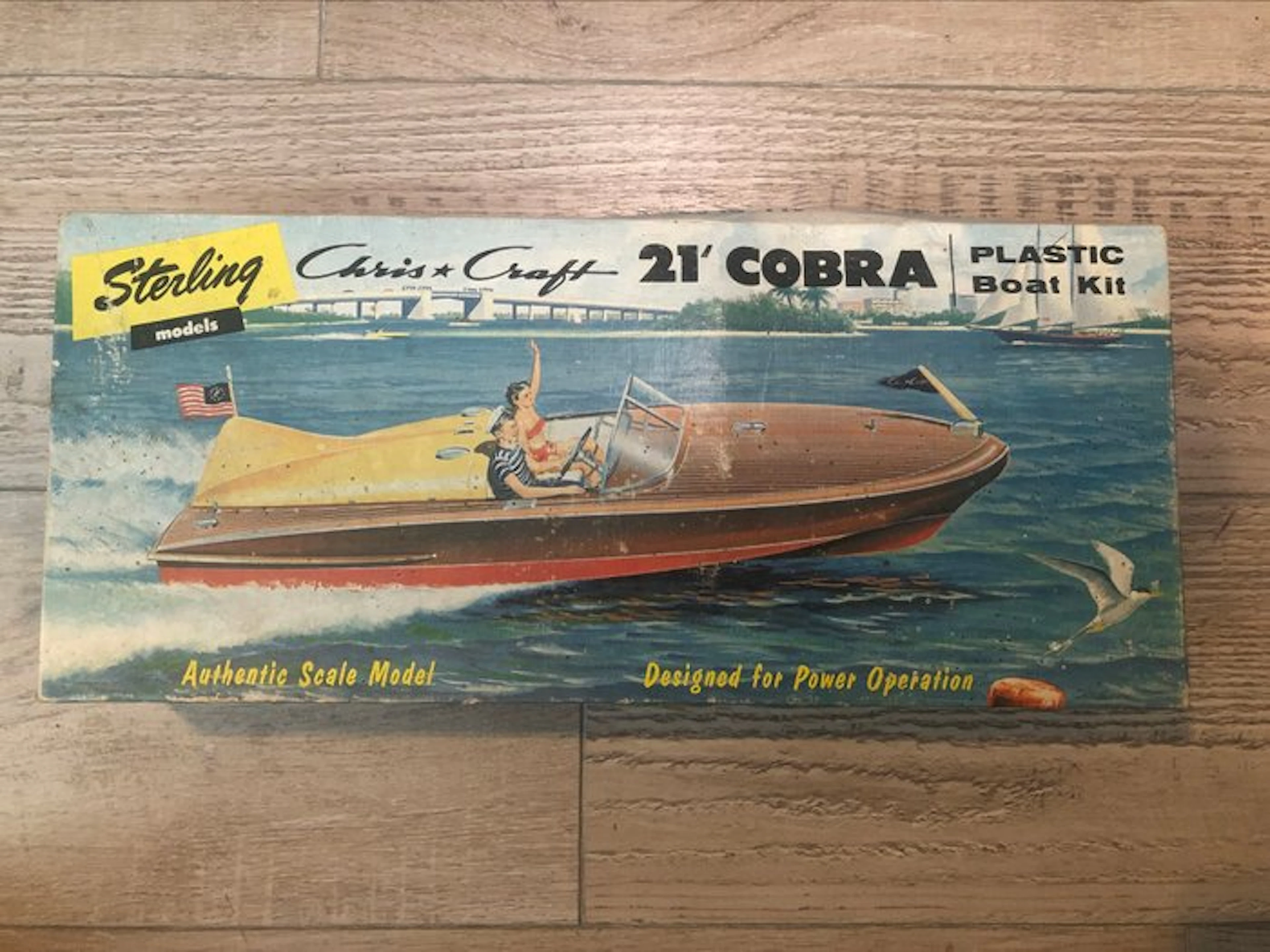 Chris Craft 21 Cobra - Toy assembly kit 21' COBRA Chris-Craft - 1950-1960