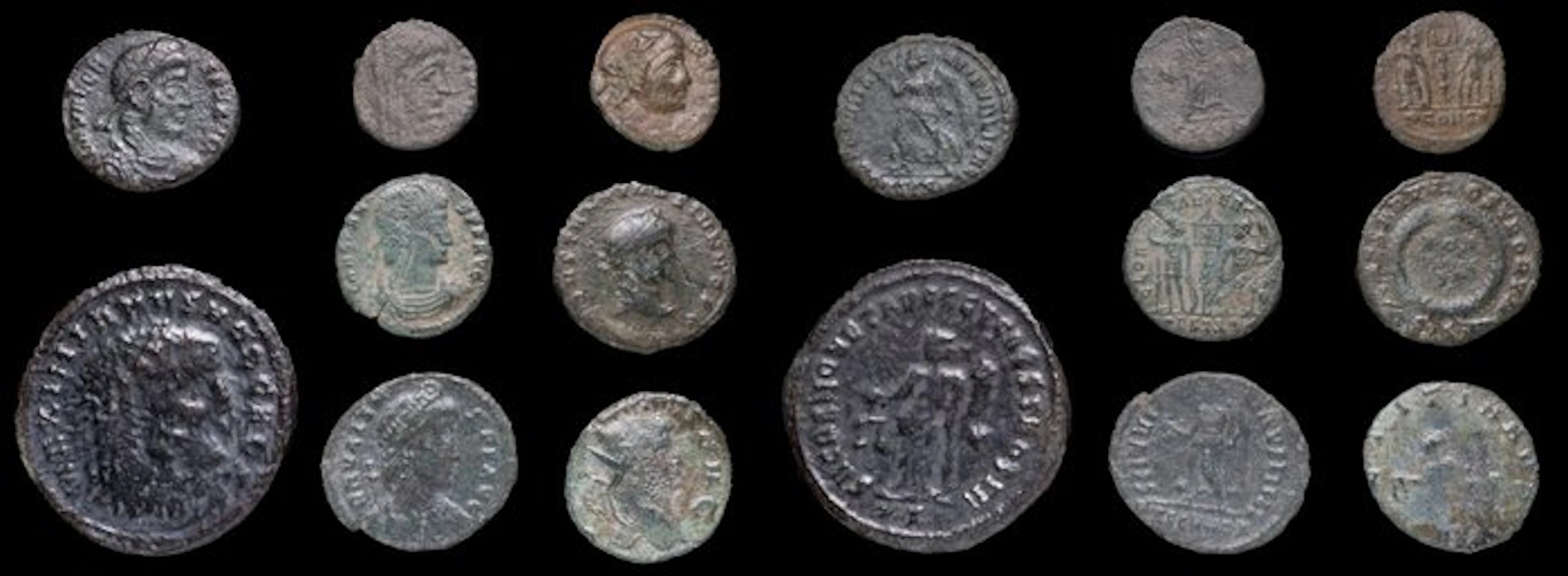 Roman Empire Lot of 8 coins minted between the 3rd and 4th centuries AD