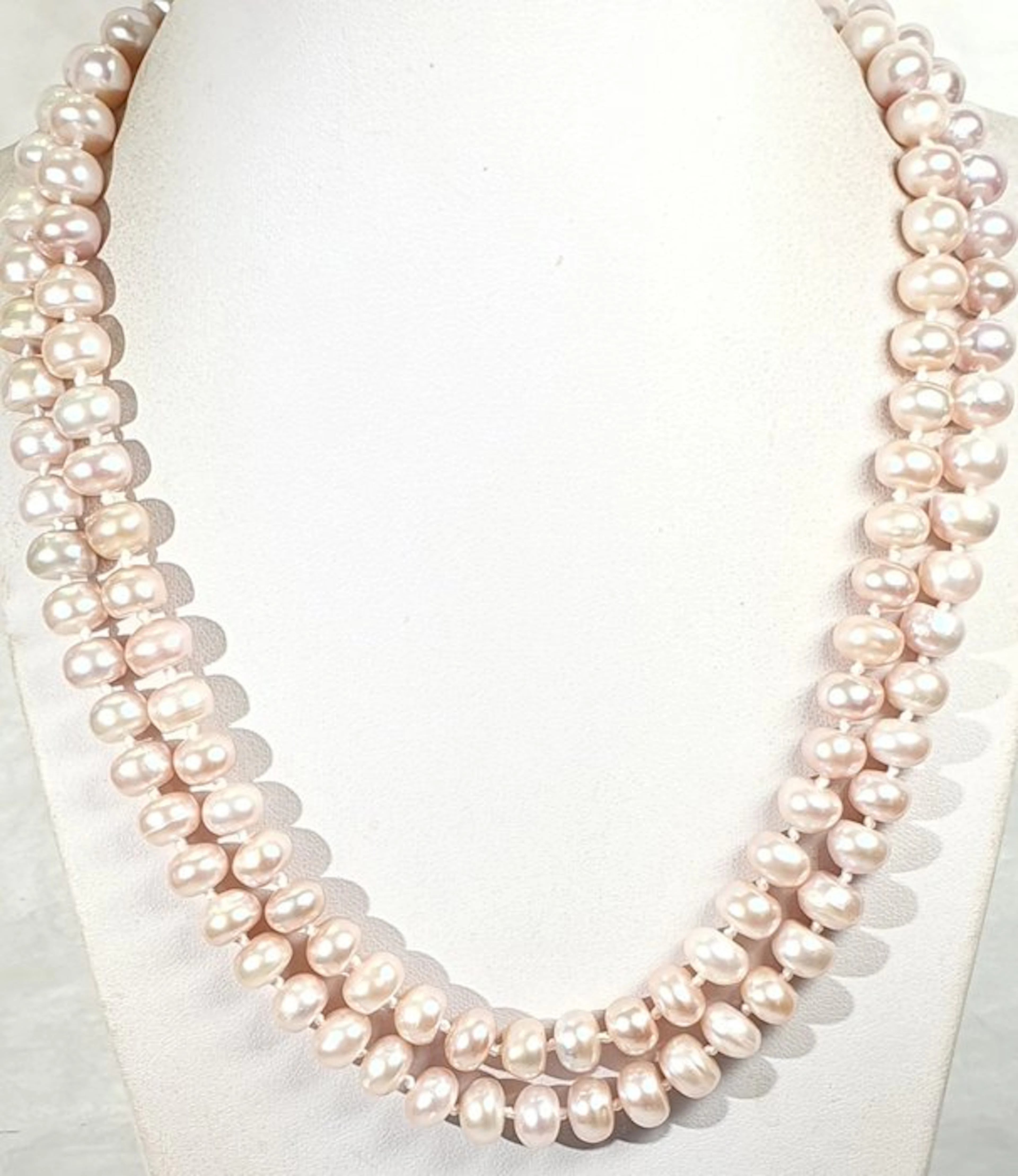 Natural Pink Freshwater Pearls - LONG OPERA - Symbol of...