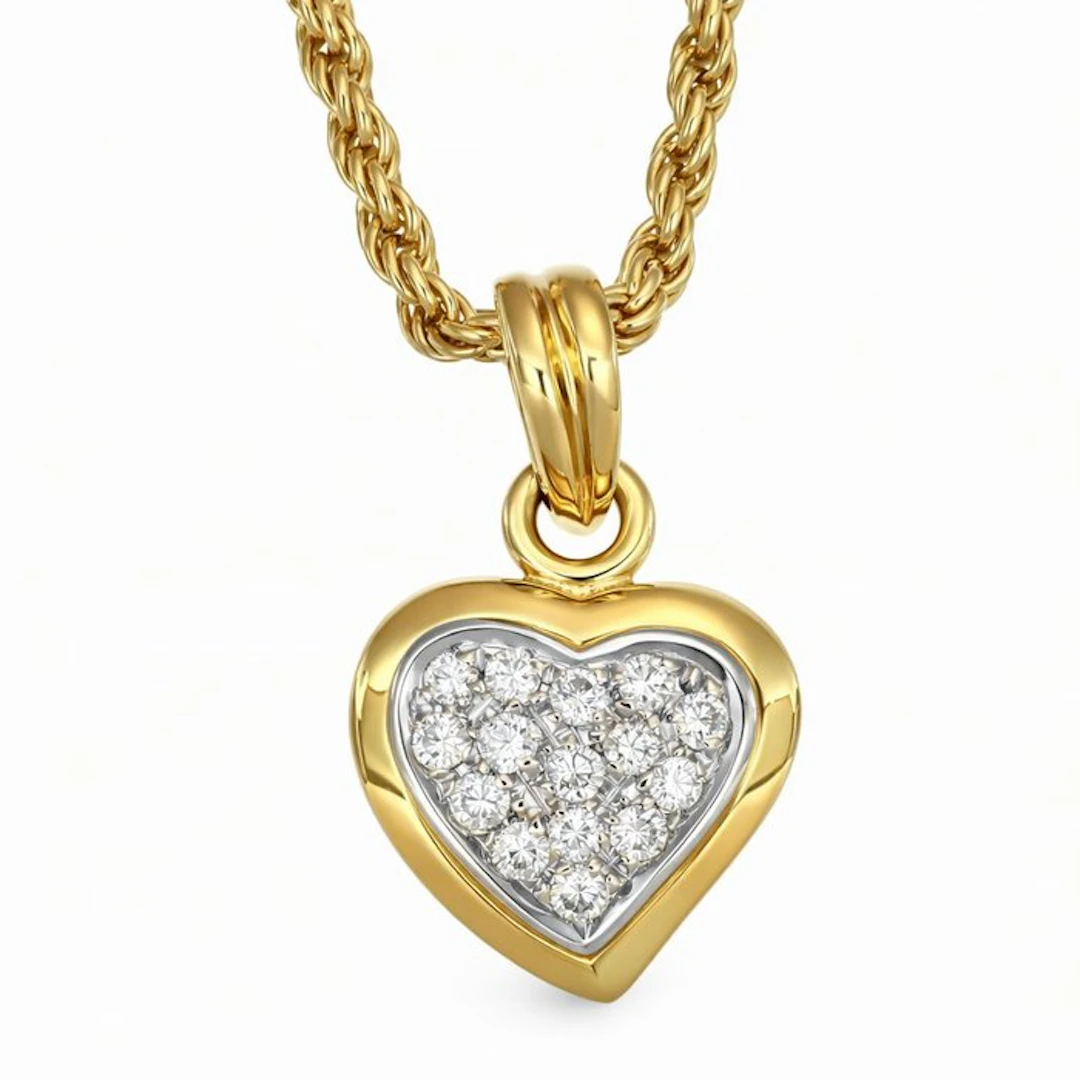 Necklace with pendant - 18 kt
