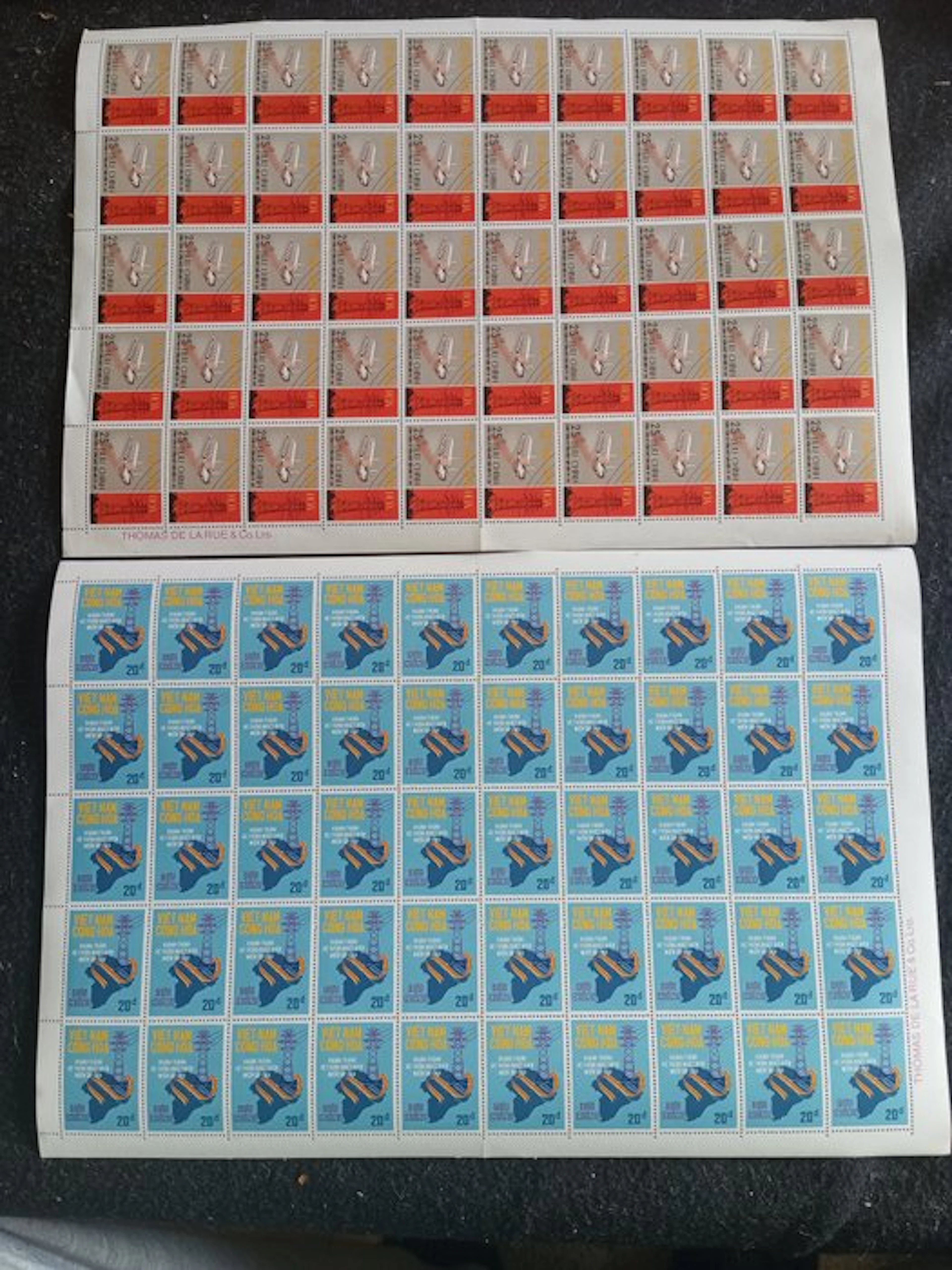 Vietnam 1975 - Electrification Day - Unissued set in...