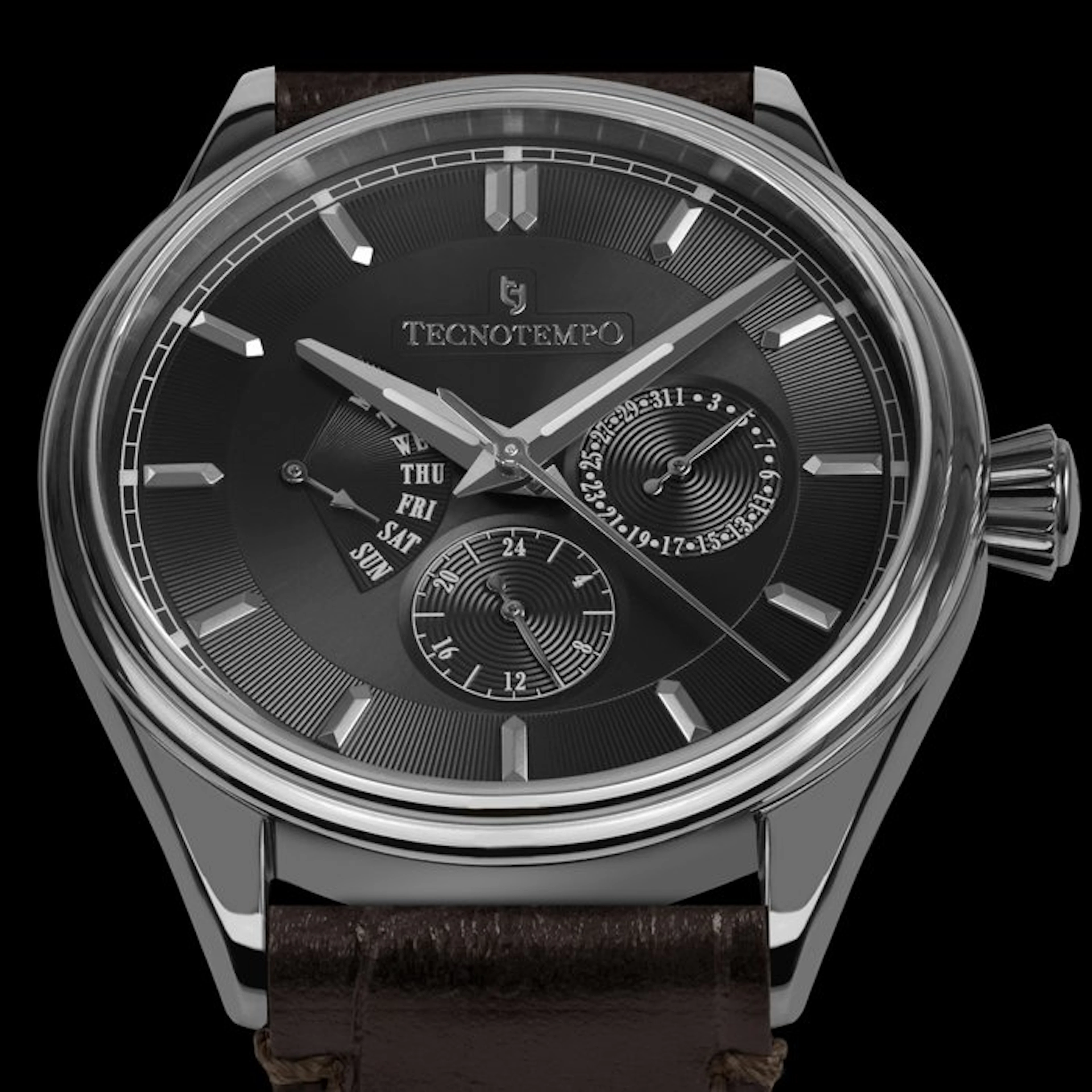 Tecnotempo - "Multihands" - Big Calendar - 39mm - Limited...