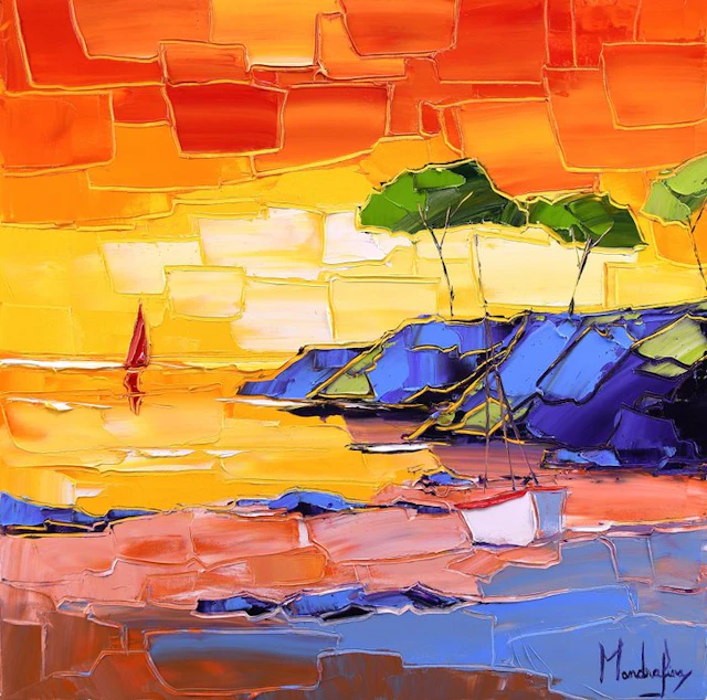 Caroline Mandrafina - Pfleger " La voile rouge au retour "