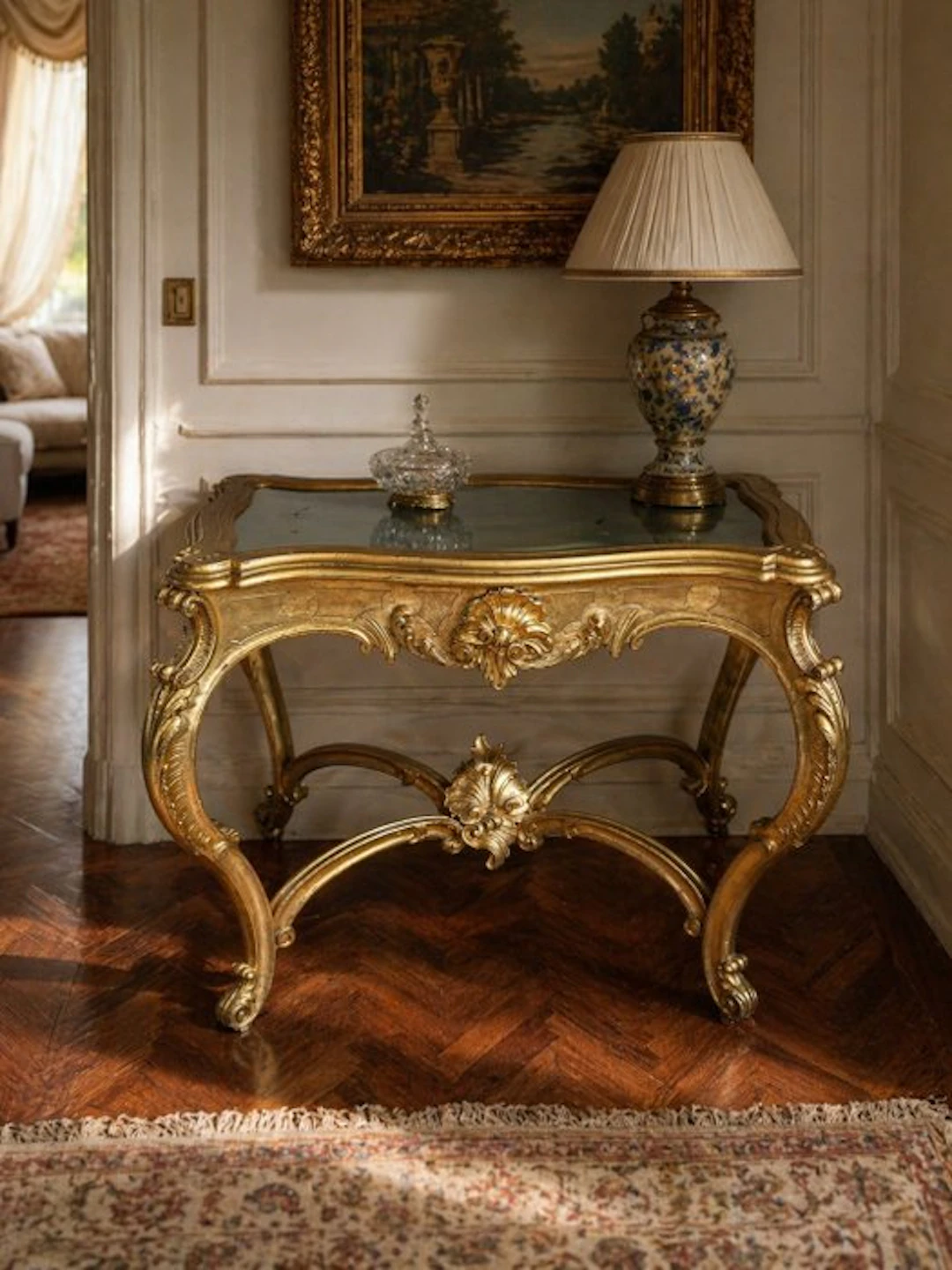 Centre table - Gilt wood - Antique coffee table