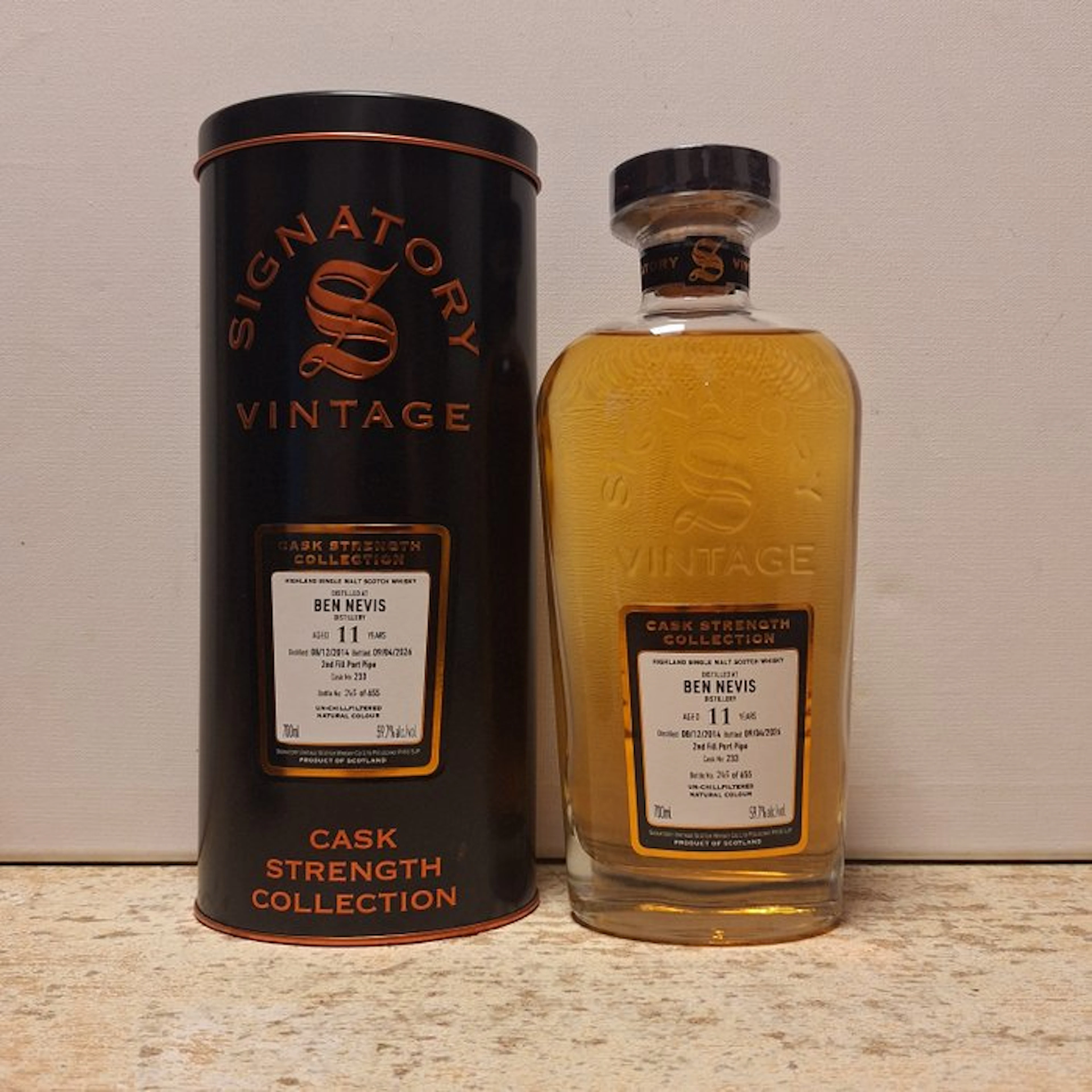 Ben Nevis 2014 11 years old Cask Strength Collection - Second Fill Port Pipe no