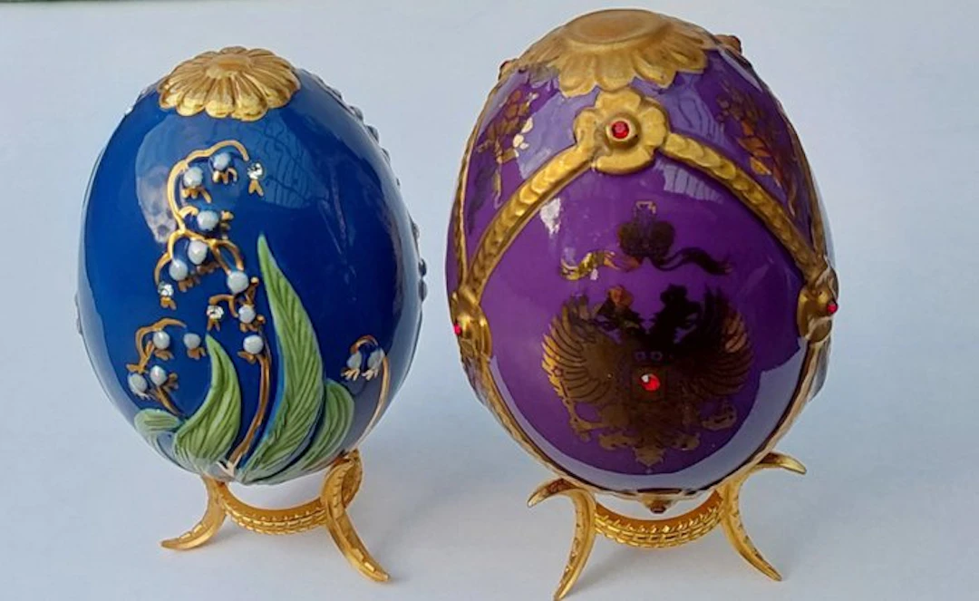 Fabergé egg - Faberge - 22kt gold