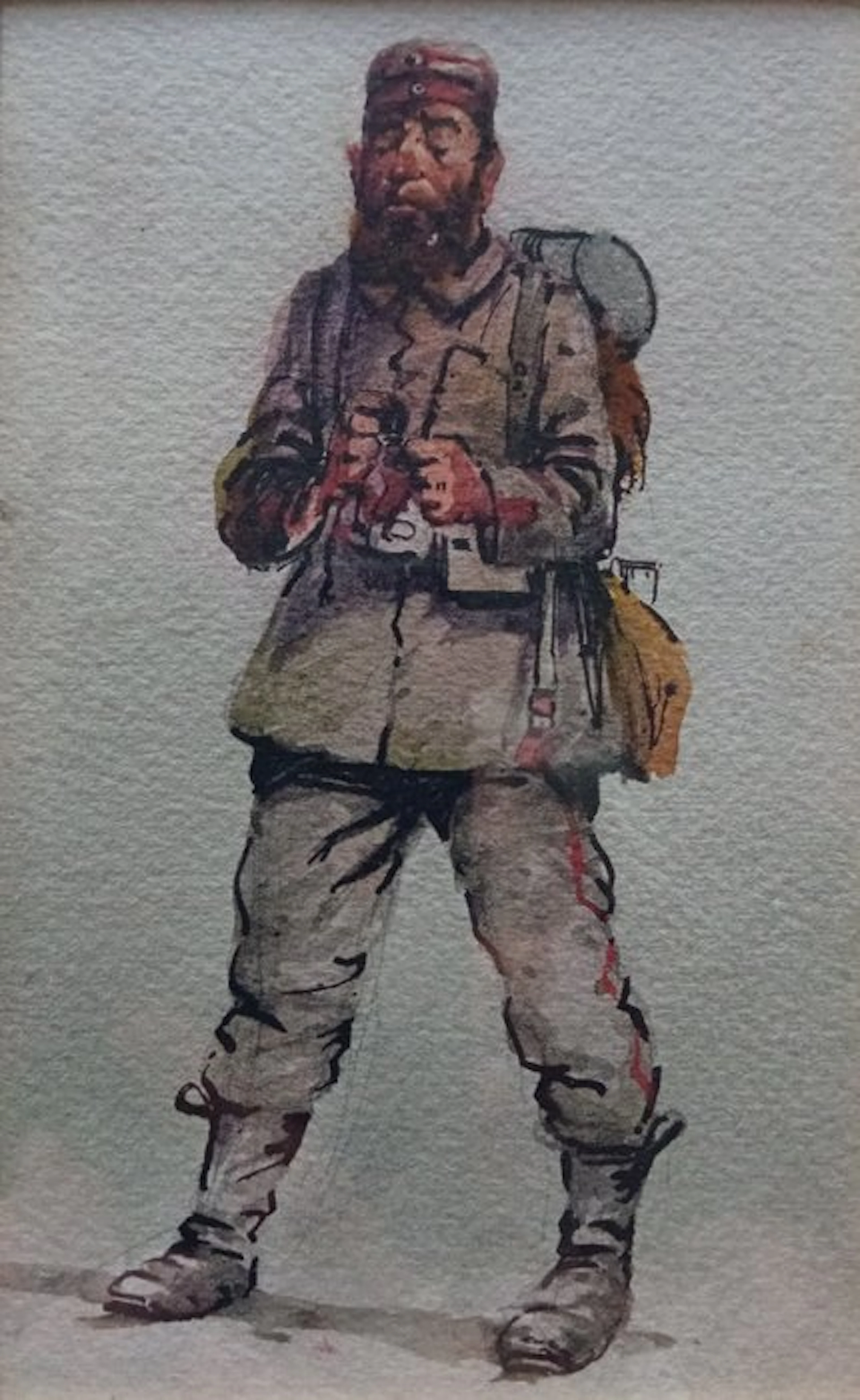 Pierre Albert Leroux (1890-1959) - Ritratto di Soldato al fronte - 1915