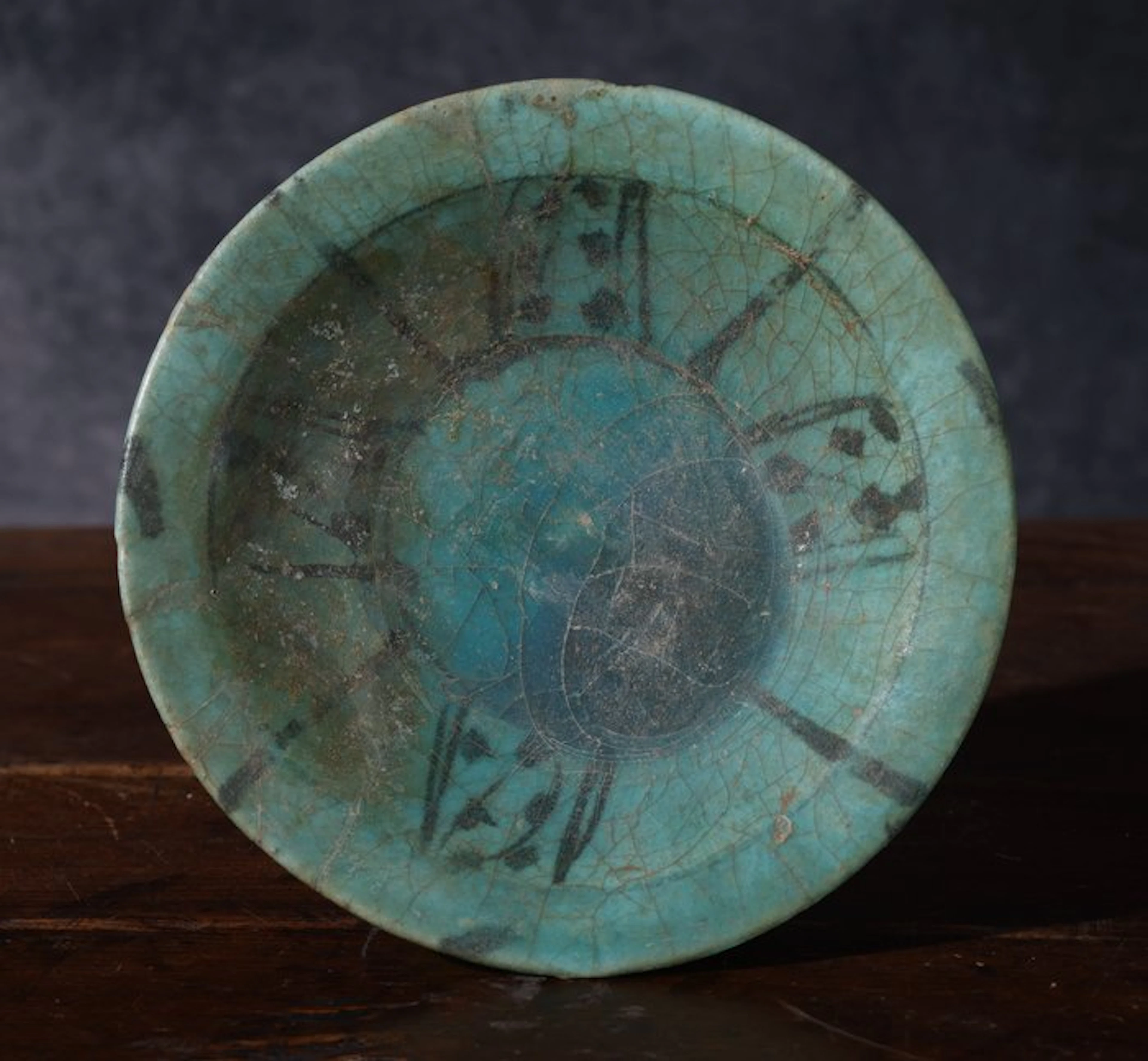 Middle East glazed ceramic pottery along with Spanish export license