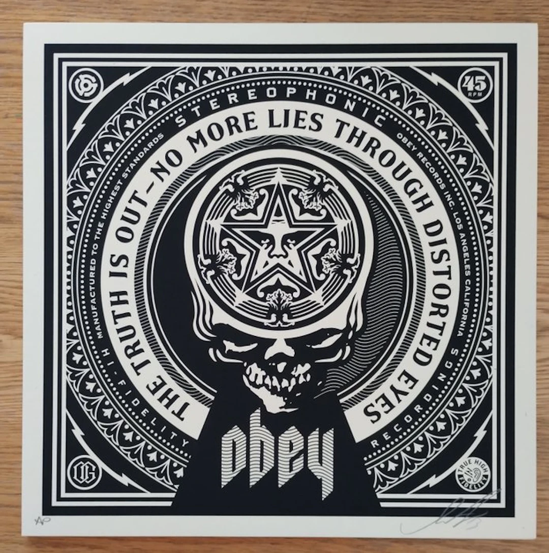 Shepard Fairey (OBEY) (1970) - No More Lies (artist proof) No More Lies