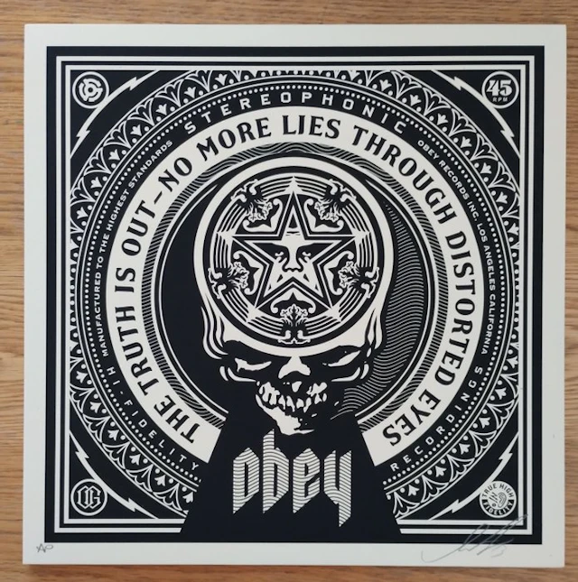 Shepard Fairey (OBEY) (1970) - No More Lies (artist proof) No More Lies