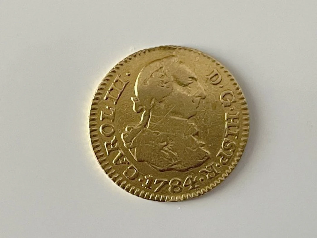Spain. Carlos III. 1/2 Escudo 1/2 Escudo 1784 Carlos III Madrid JD Peso 1.71 g