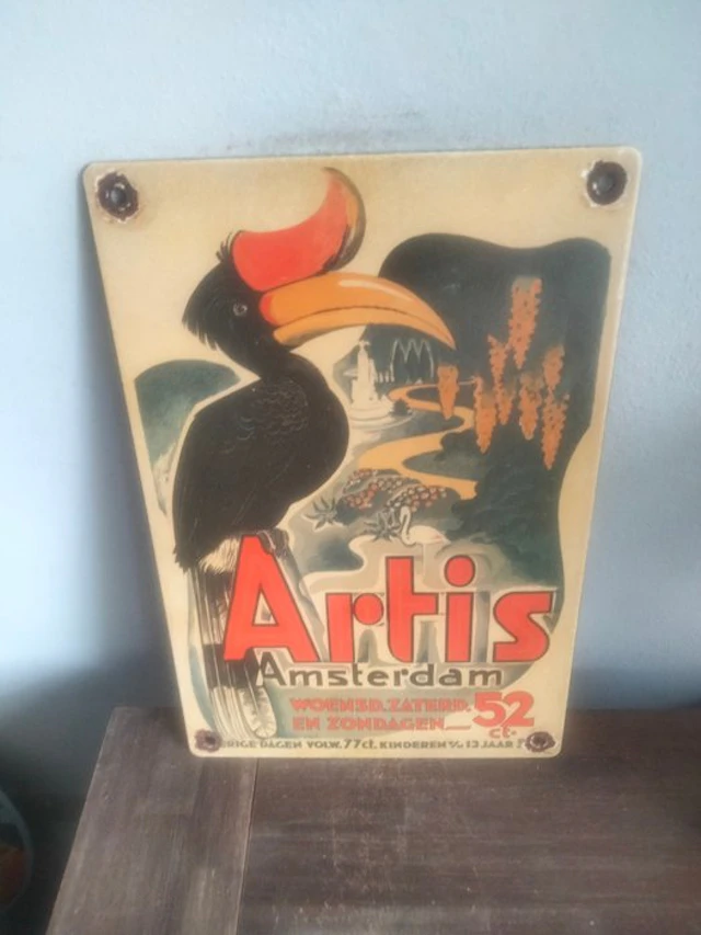 Dierentuin Artis Amsterdam - Advertising sign - Enamel