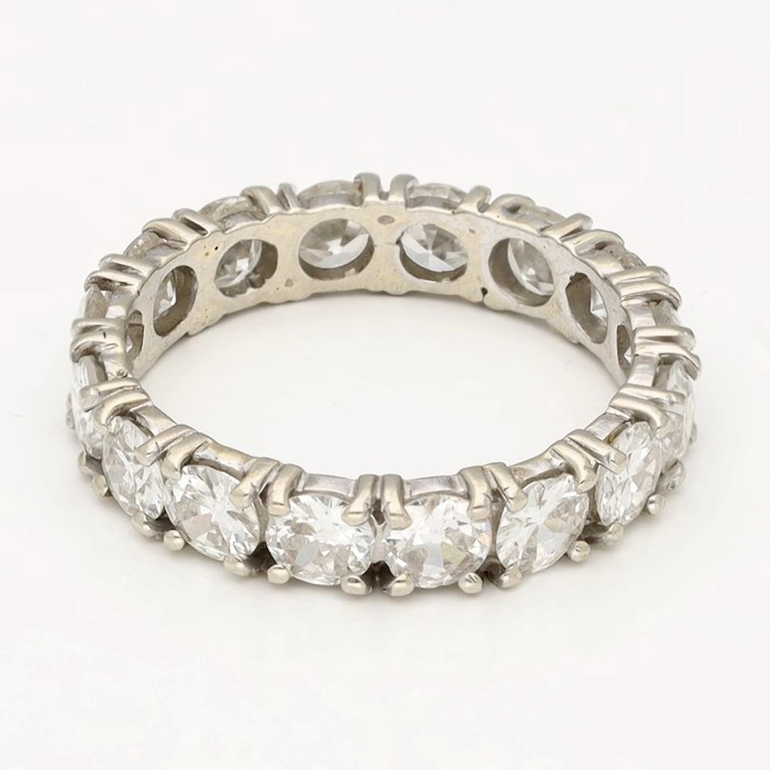 Ring - 18 kt. White gold Diamond (Natural)