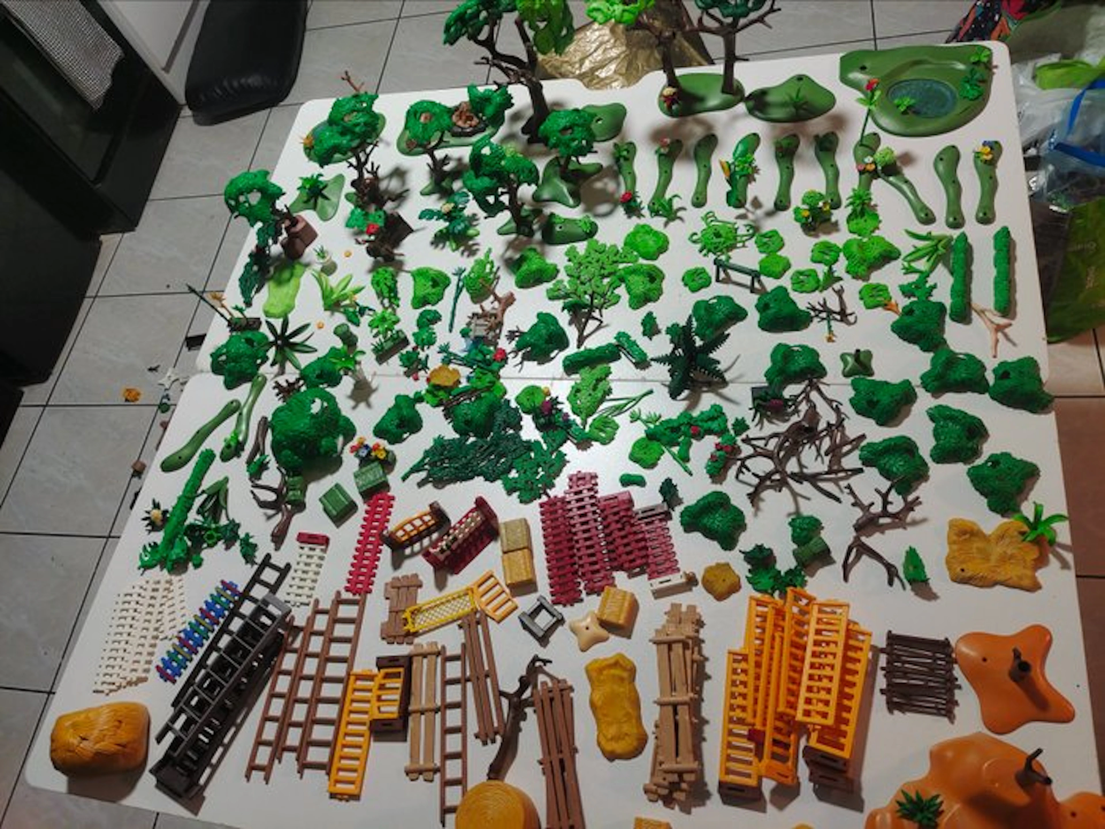 Playmobil - Playmobil Décors ferme arbre clôture etc - 1990-2000 - France