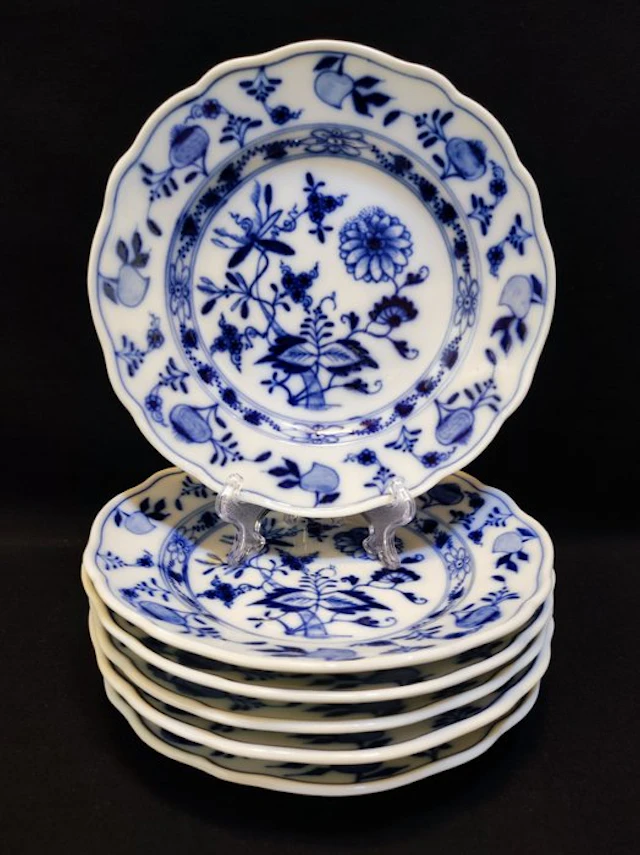 Meissen - Plate (6) - Ø 15,2 cm 6er Set antike...