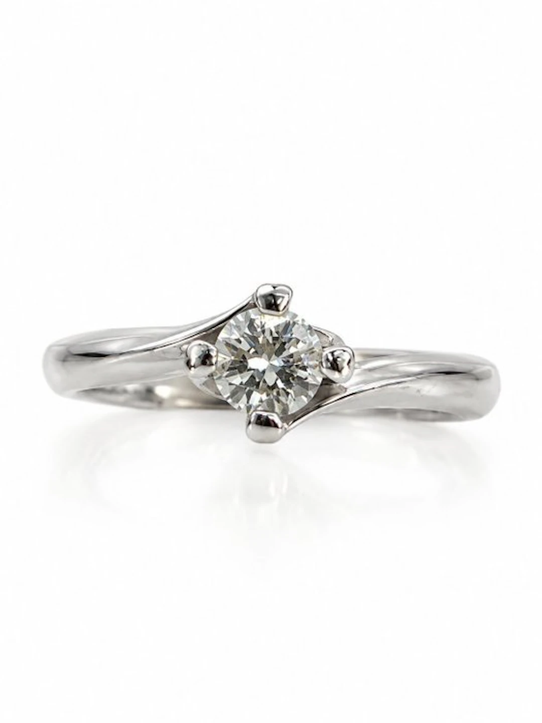 Ring - 18 kt. White gold Diamond (Natural)