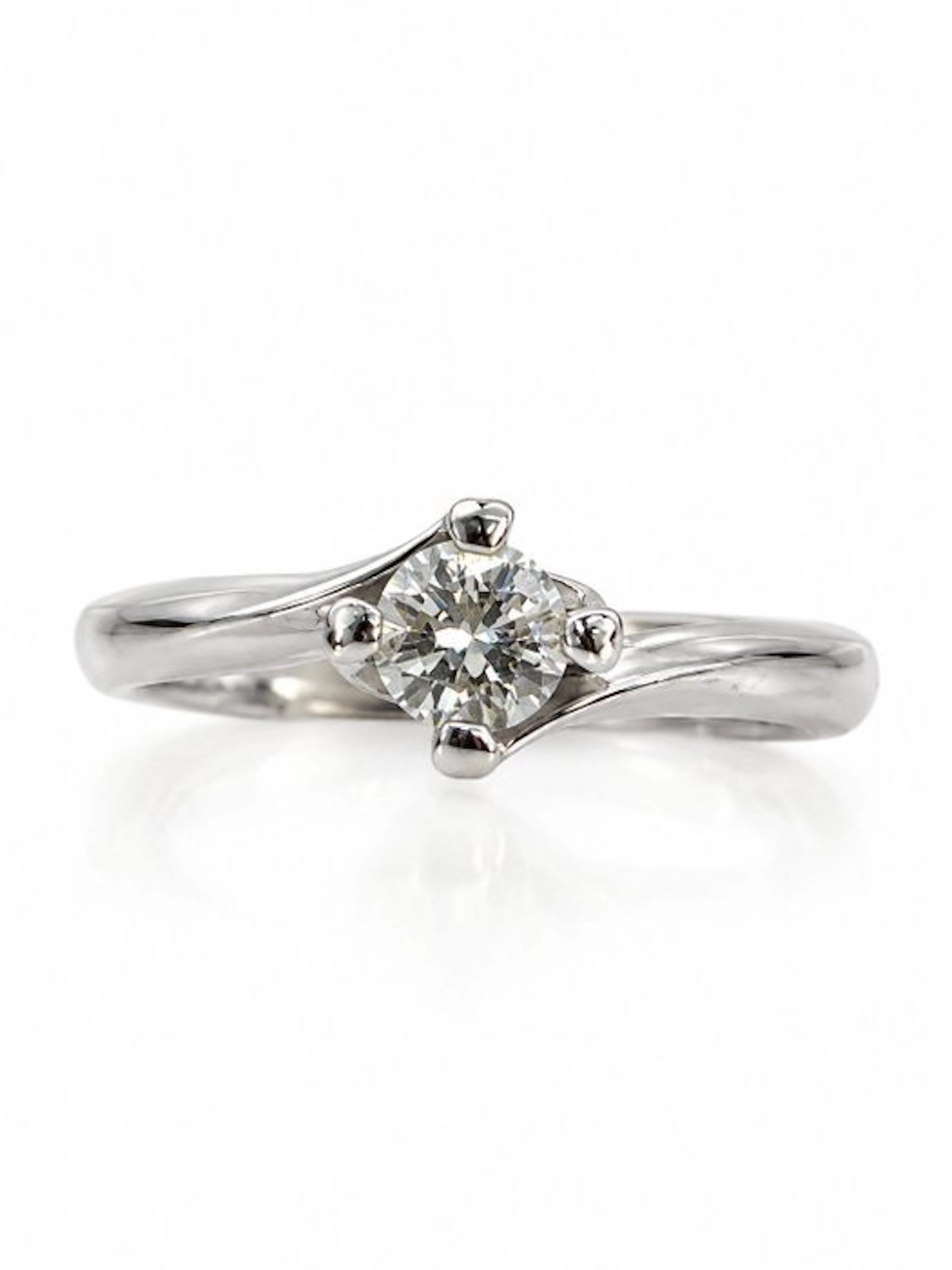 Ring - 18 kt. White gold Diamond (Natural)