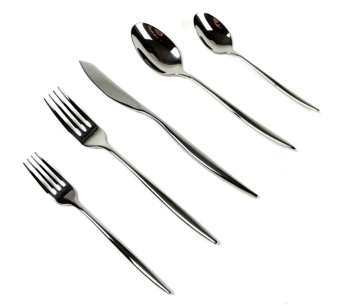 Cutlery set for 12 (60) - ''Fluire Set'' - 18/10 stainless steel.