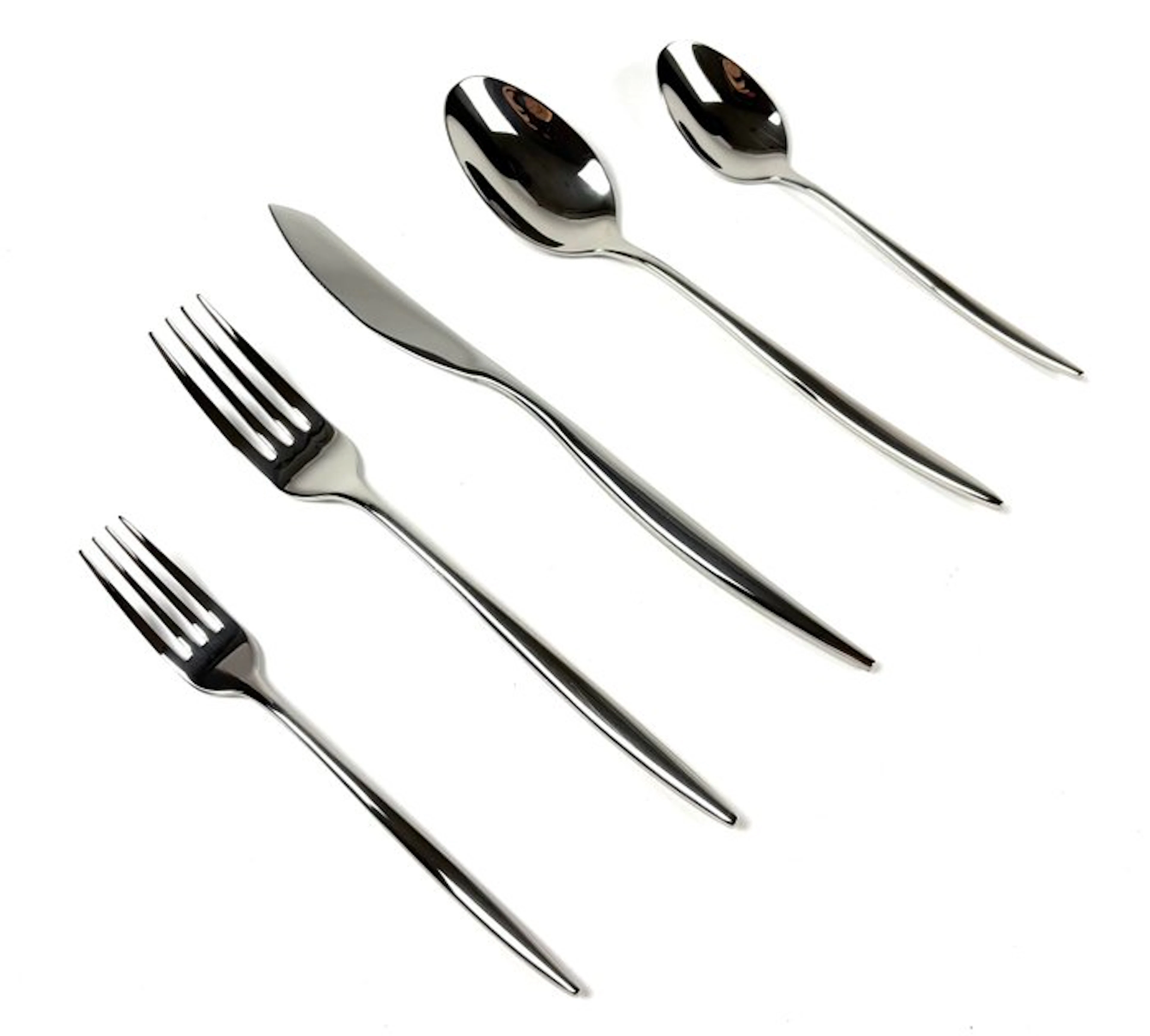 Cutlery set for 12 (60) - ''Fluire Set'' - 18/10 stainless steel.