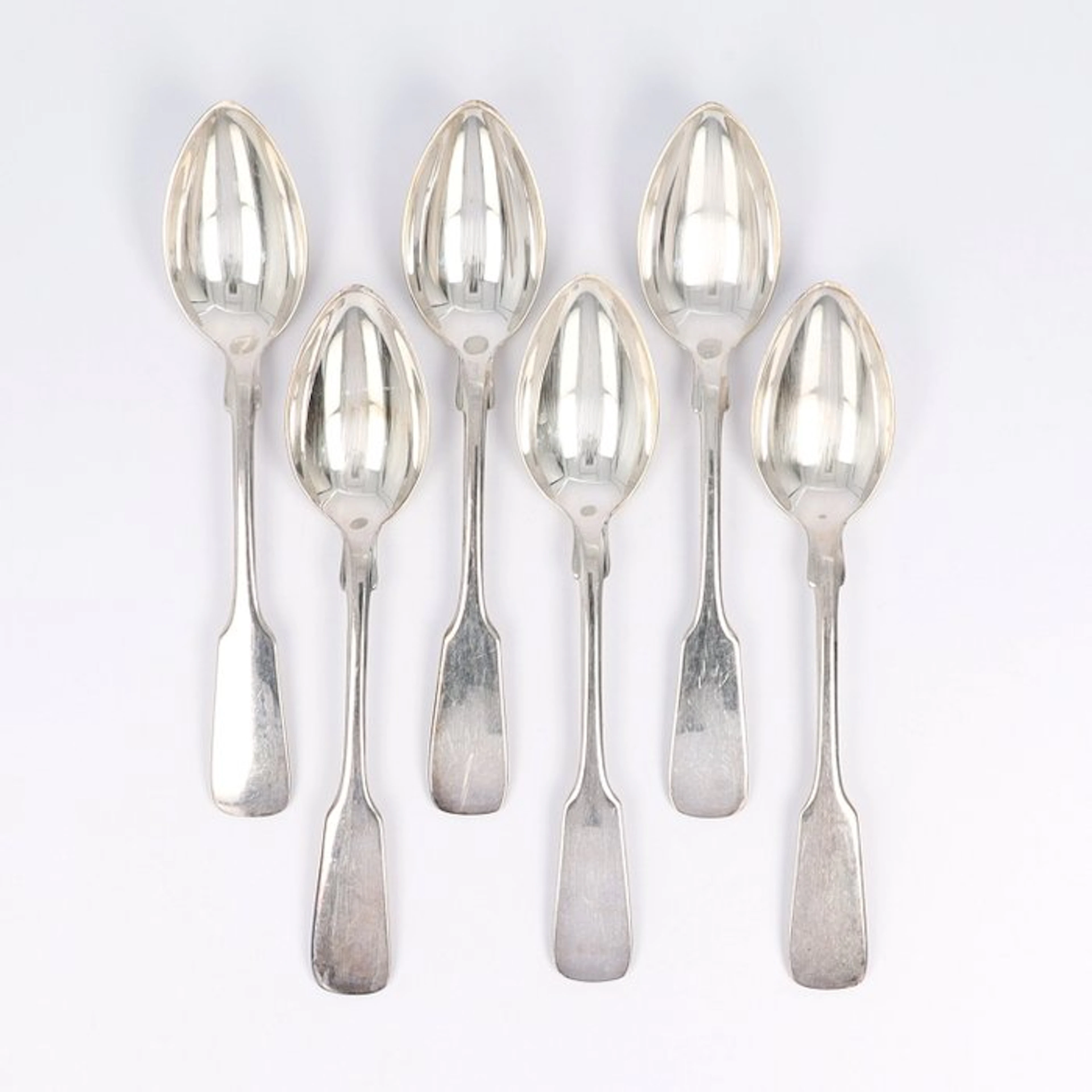 Koch & Bergfeld. Model: Spaten. - Coffee spoon (6) - .800 silver