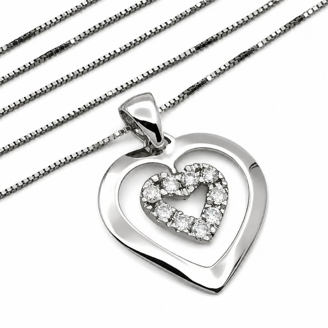 Necklace with pendant - 18 kt