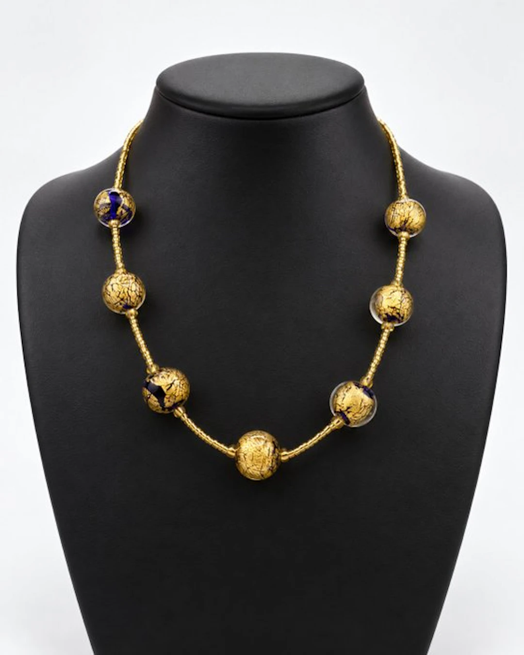 24 kt. - Murano glass, Yellow gold - Necklace - submerged gold leaf