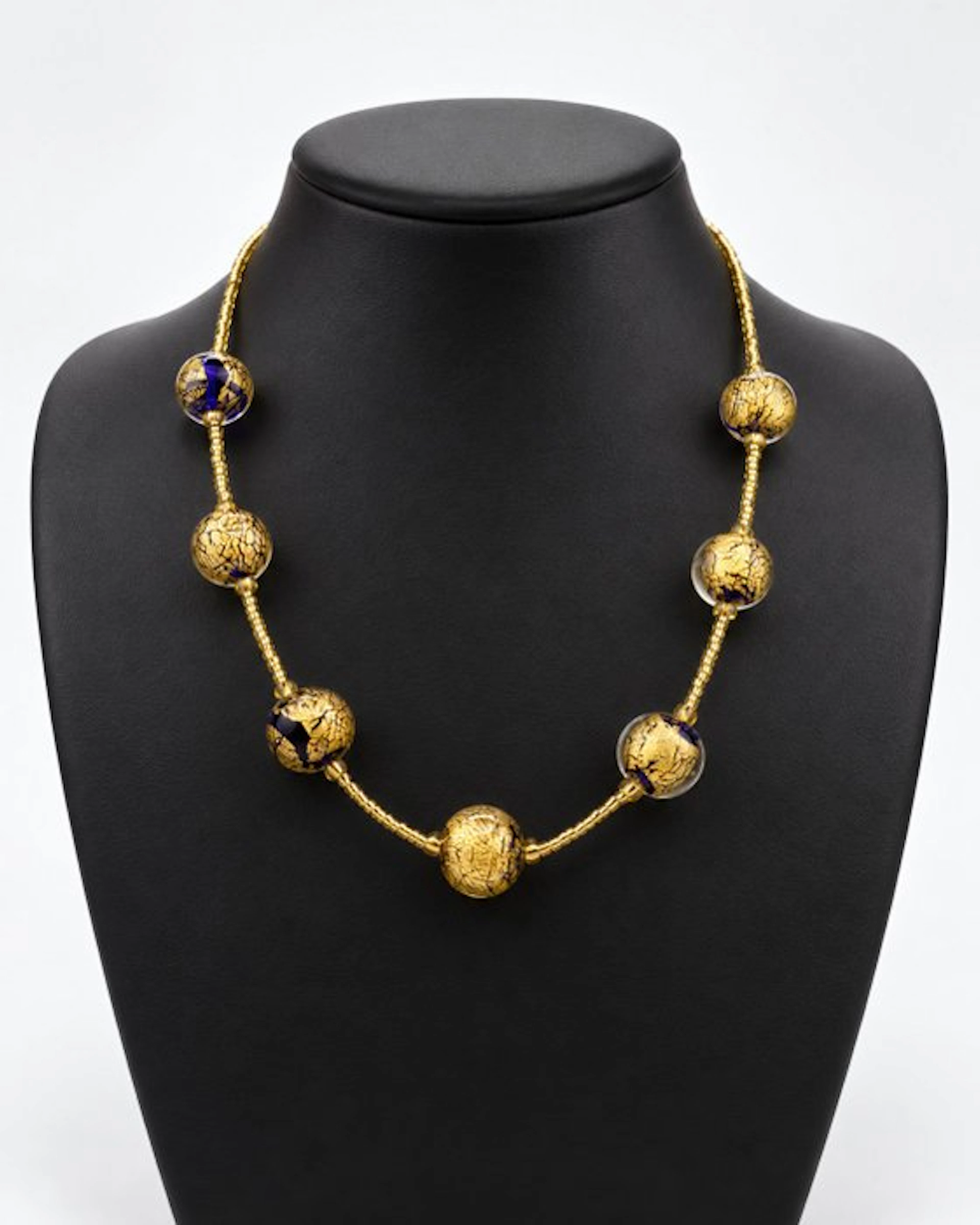 24 kt. - Murano glass, Yellow gold - Necklace - submerged gold leaf