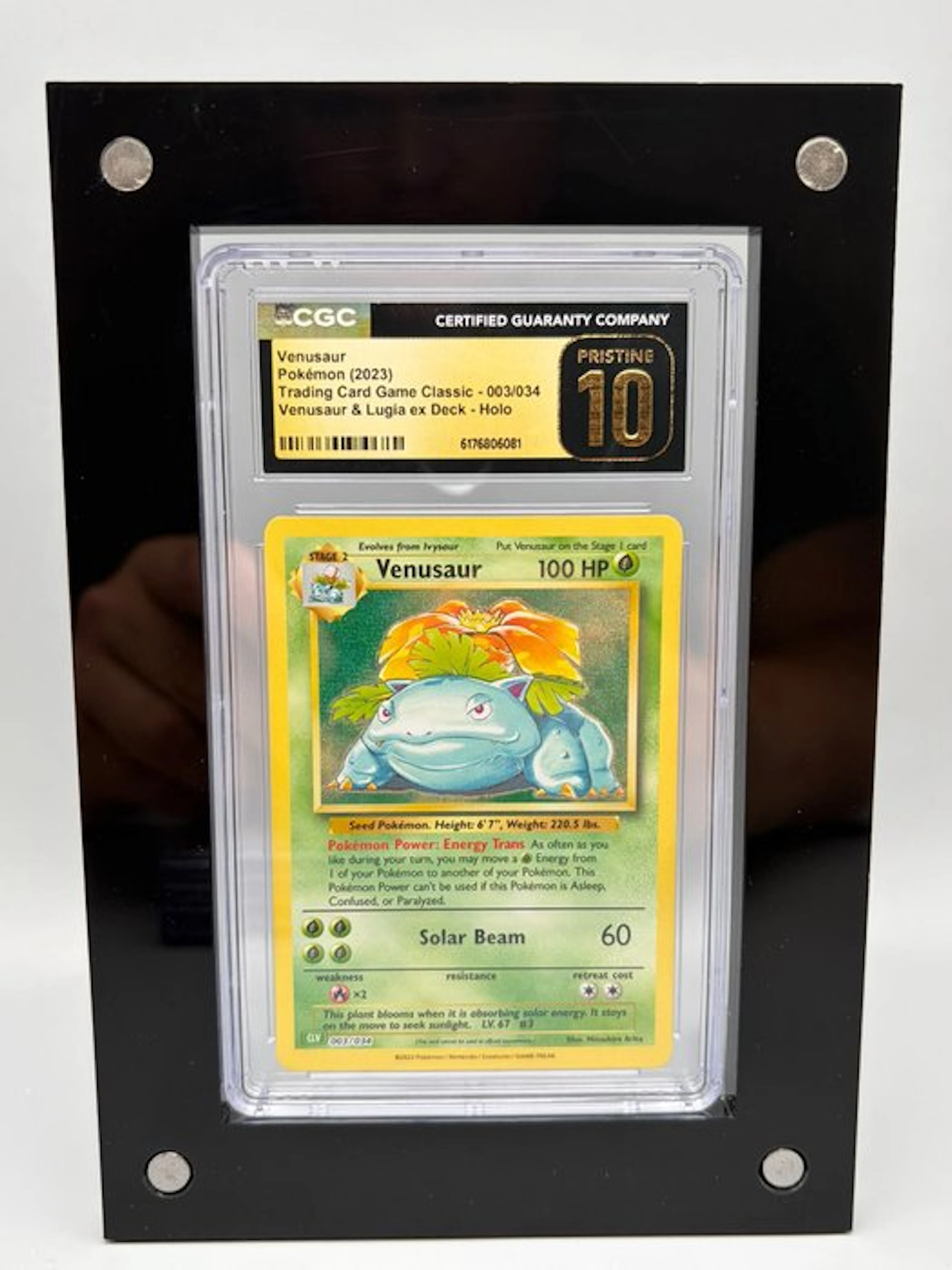Pokémon Graded card - Venusaur Holo - CGC Pristine 10