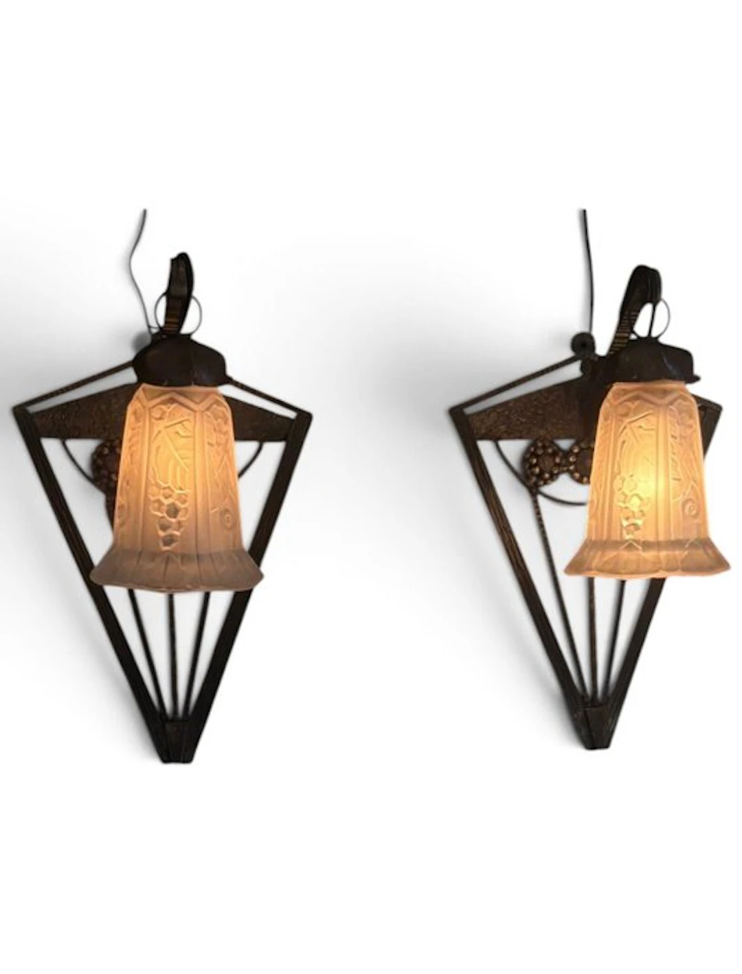 P.Maynadier - Wall sconce (2) - Art Deco wall sconce with two lights