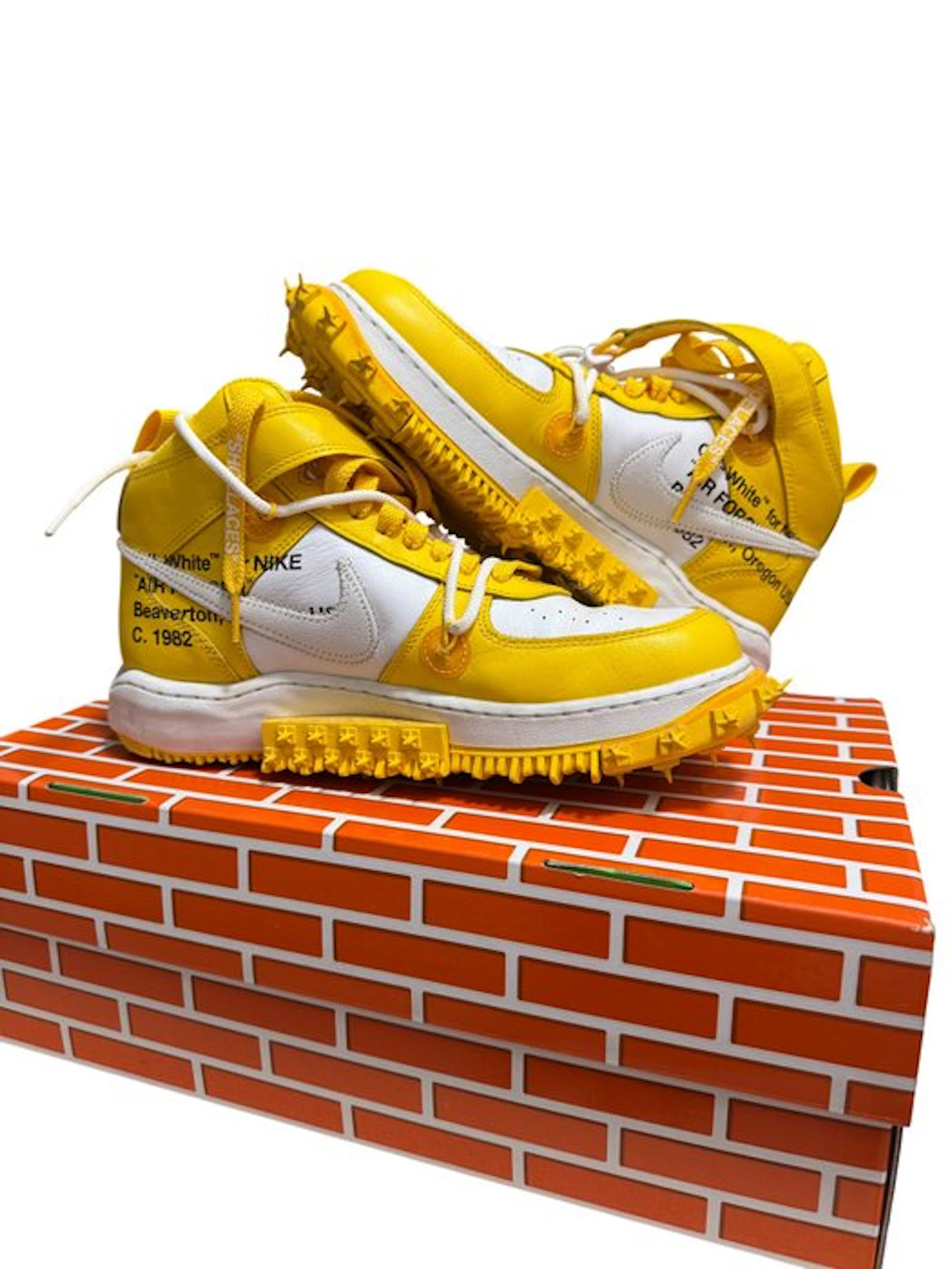 Nike - Sneakers Air Force 1 Mid Off-White - Varsity Maize...