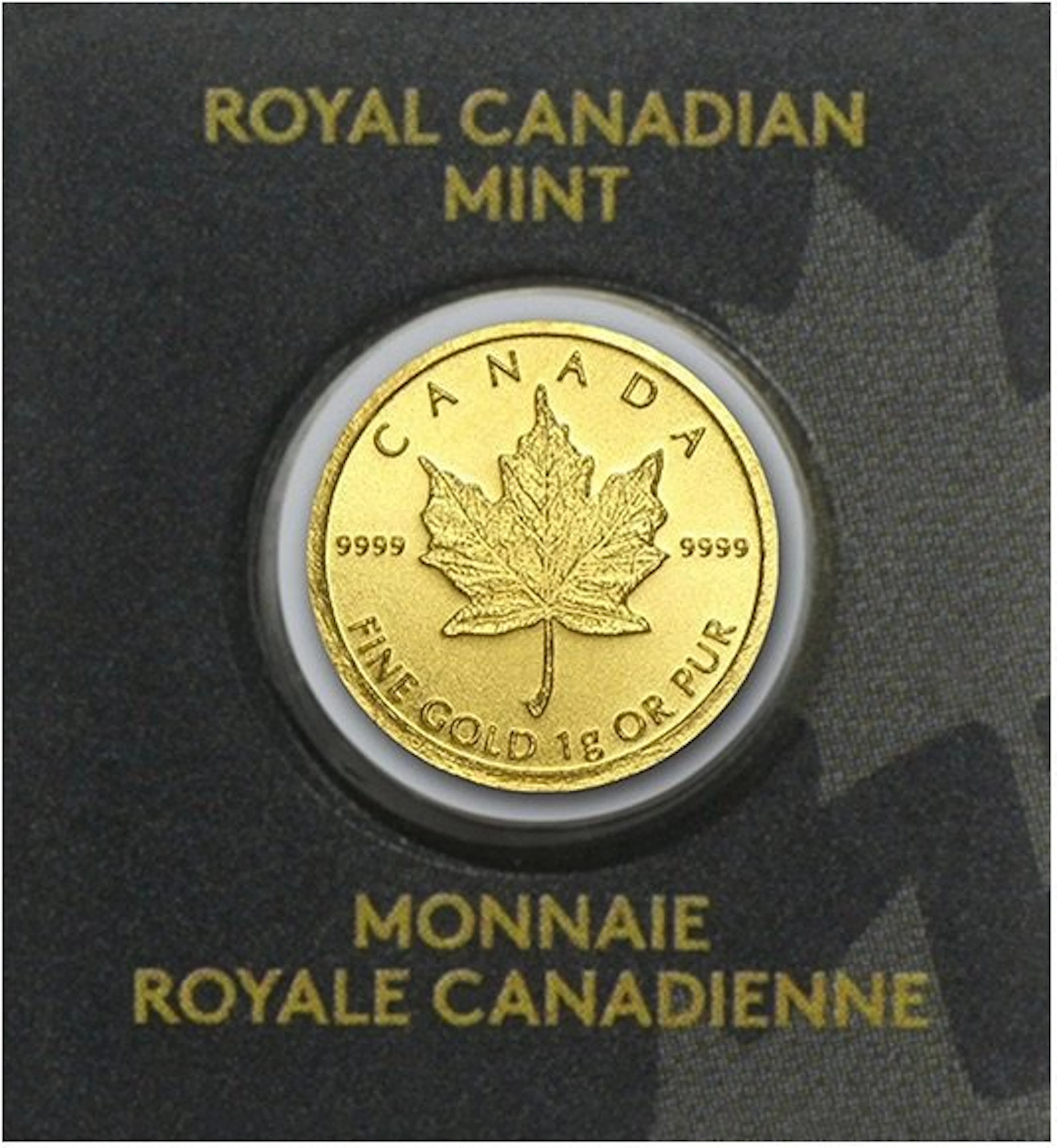1 gram - Gold .999 - Maple Leaf fine gold (No reserve price)