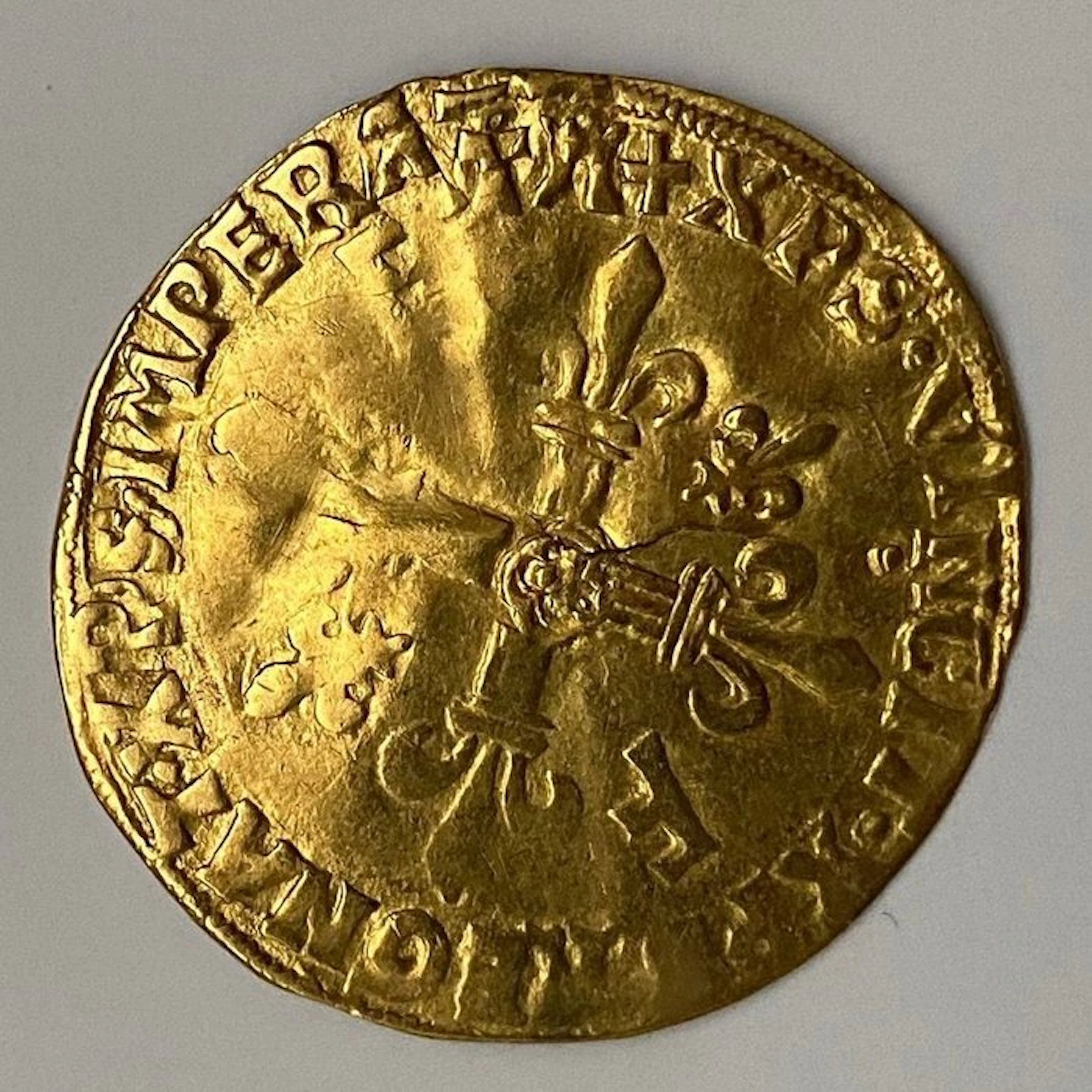 France. François I (1515-1547). Ecu d'or au soleil (Tours)