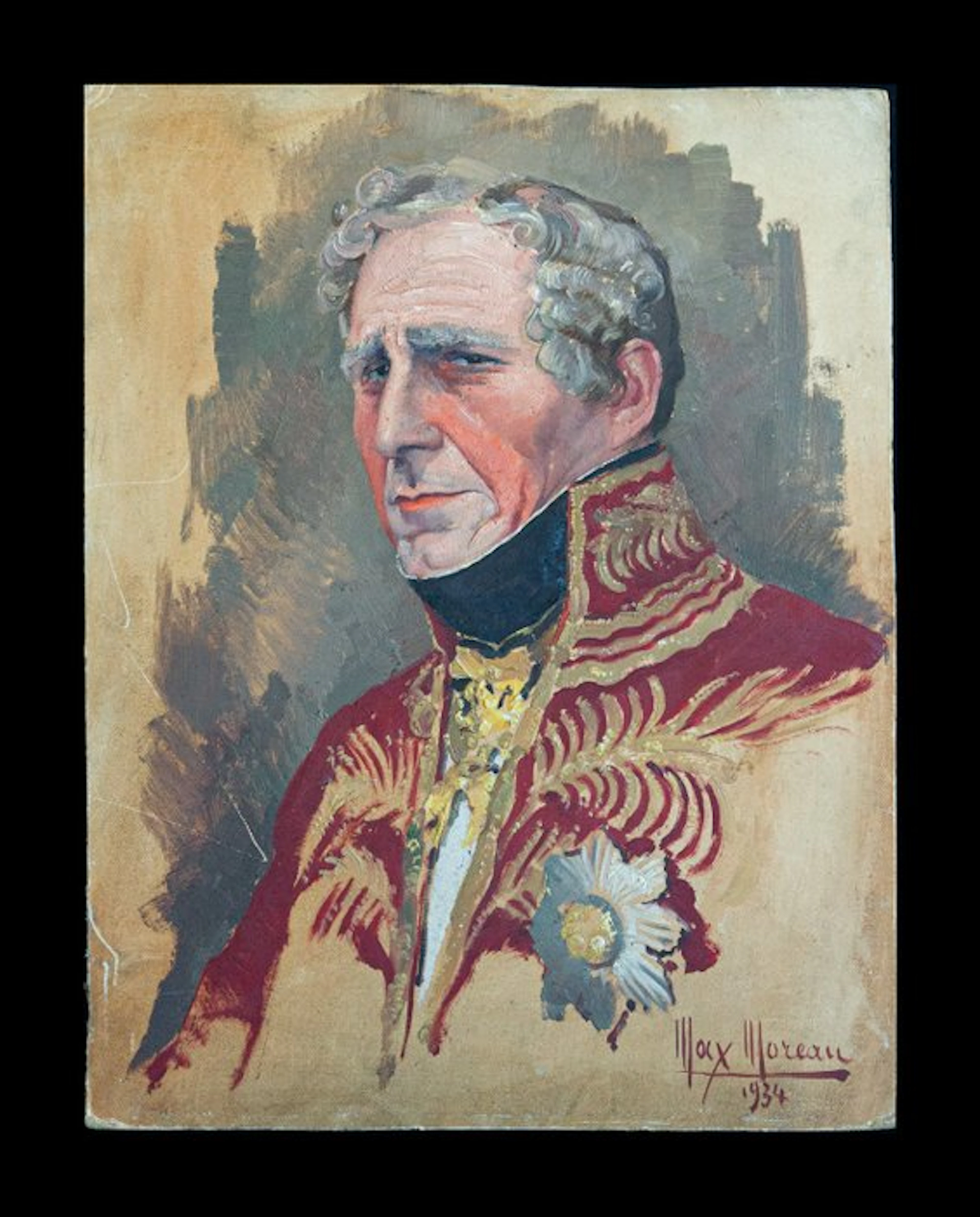 Max Léon Moreau (1902-1992) - Portrait d'un militaire