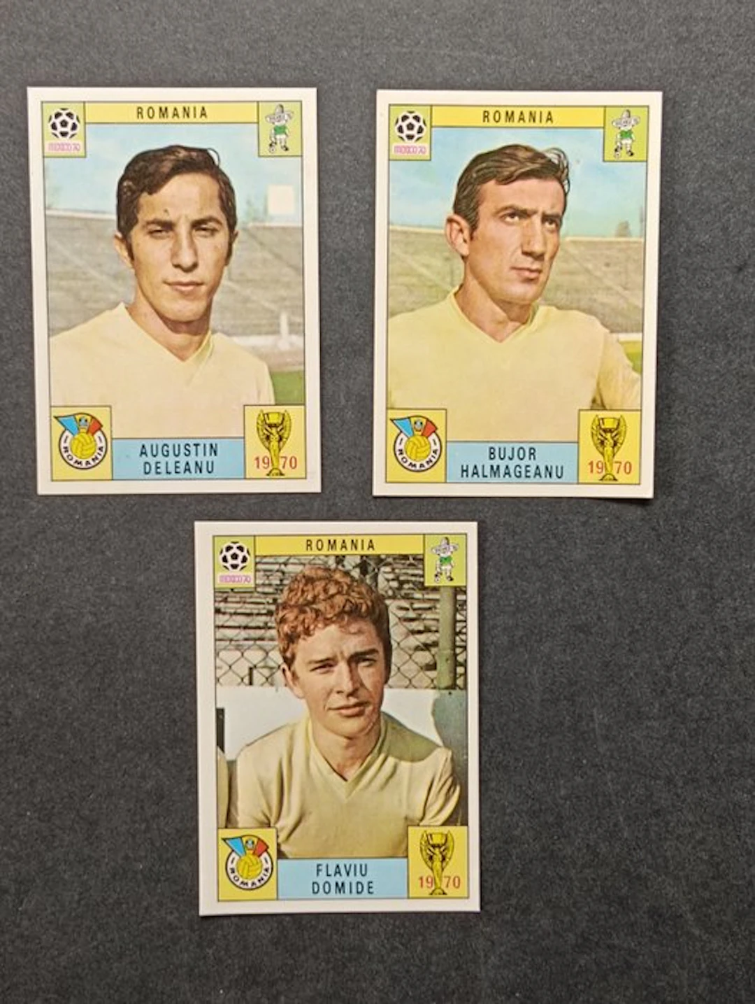 Panini Mexico 70 - 3 Figurine Romania - Deleanu
